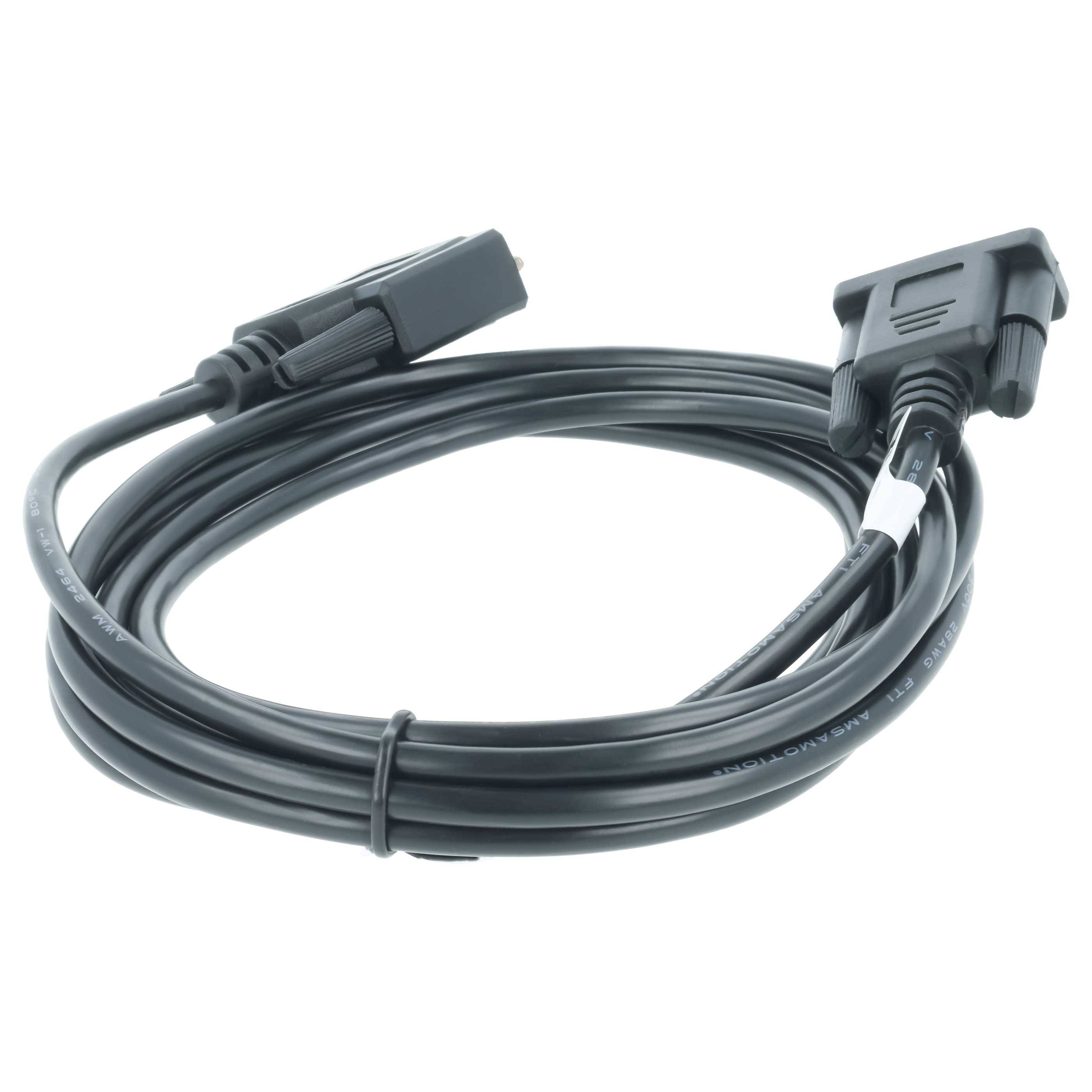 vhbw Programmierkabel RS-232 Ersatz für 6XV1440-2KH32 für Computer & Peripheriegeräte - Seriell Adapter, 300 cm Schwarz-1