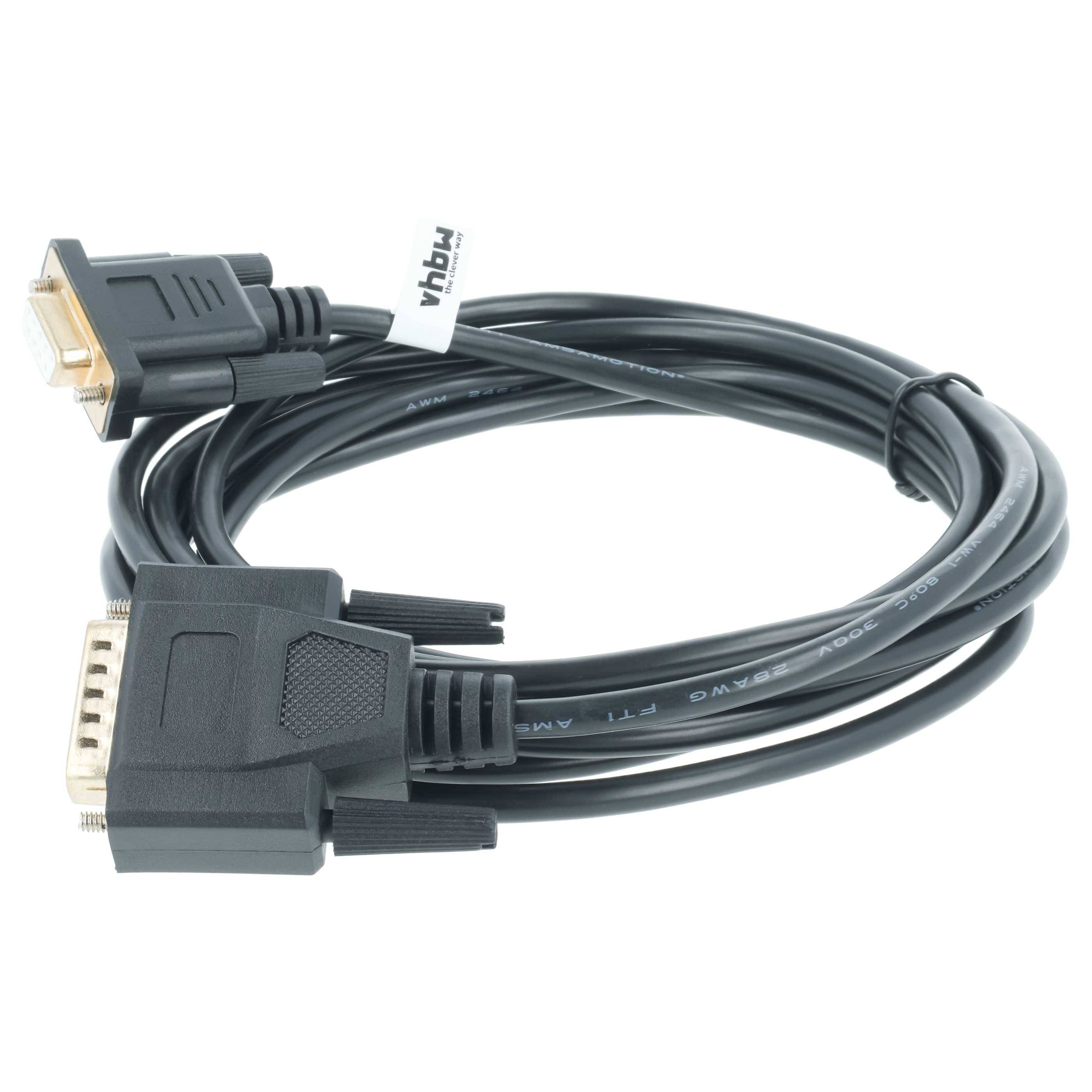 vhbw Programmierkabel RS-232 Ersatz für 6XV1440-2KH32 für Computer & Peripheriegeräte - Seriell Adapter, 300 cm Schwarz-2