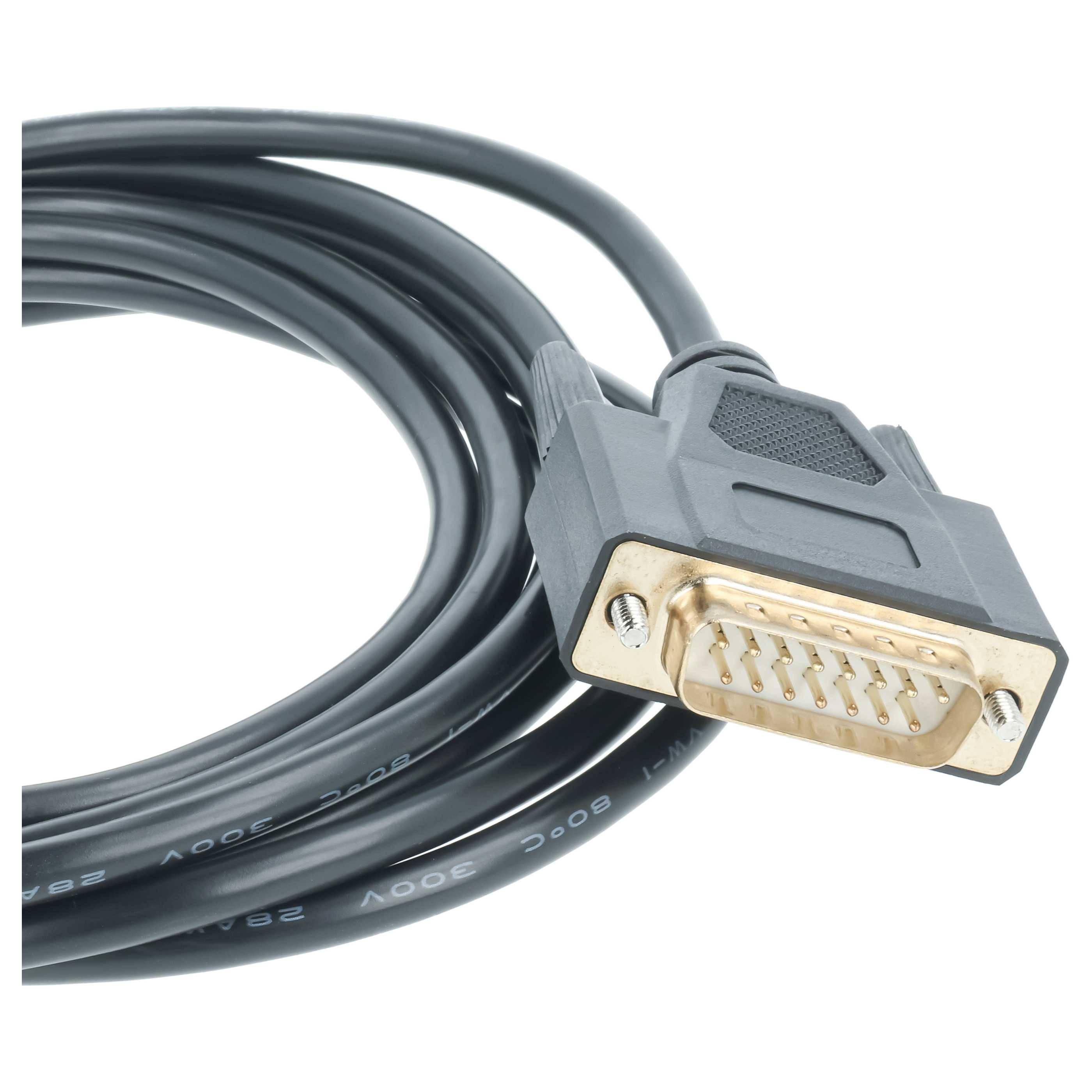 vhbw Programmierkabel RS-232 Ersatz für 6XV1440-2KH32 für Computer & Peripheriegeräte - Seriell Adapter, 300 cm Schwarz-3