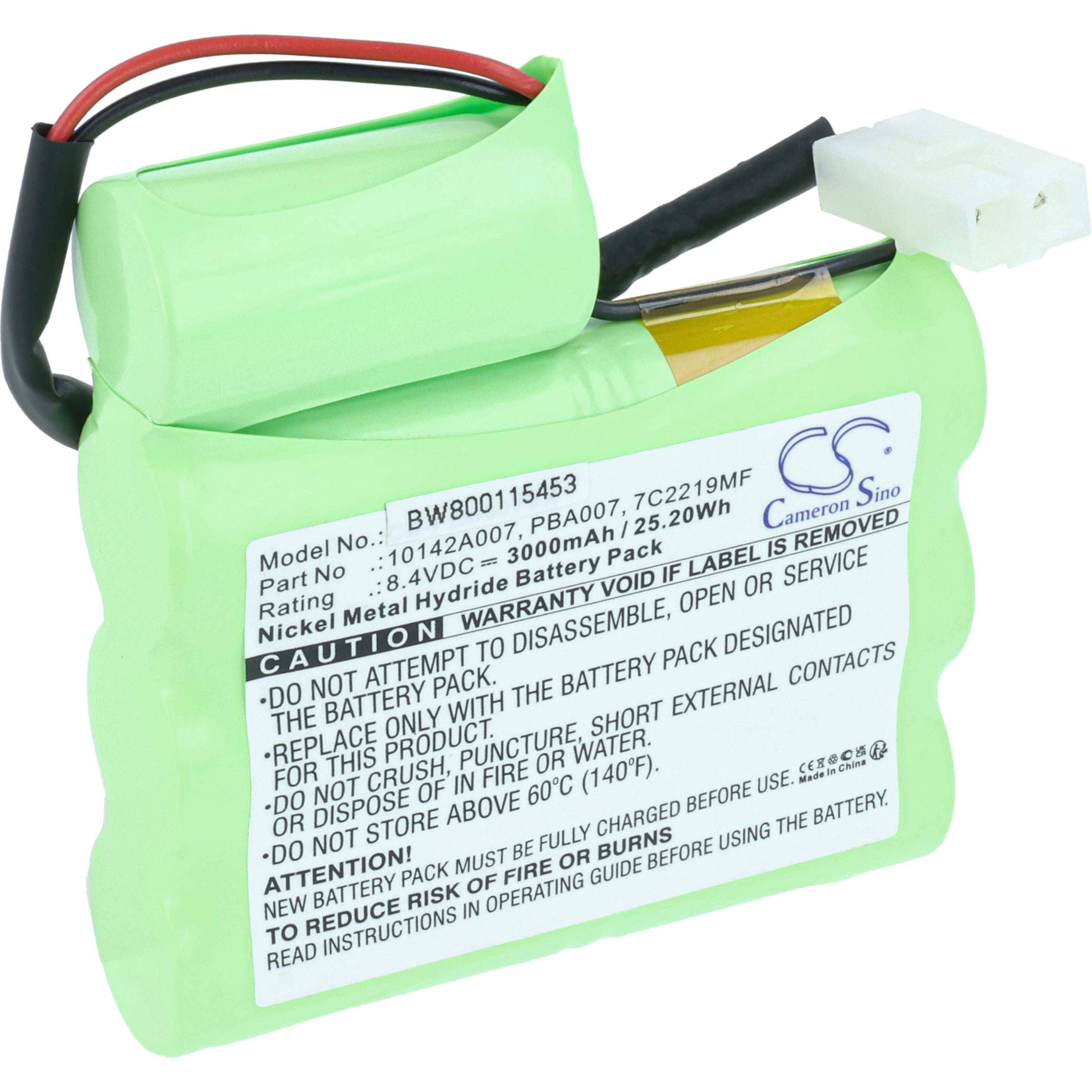 vhbw Akku kompatibel mit Water Tech Swimming Pool Poolsauger | (3000 mAh, 8,4 V, NiMH)