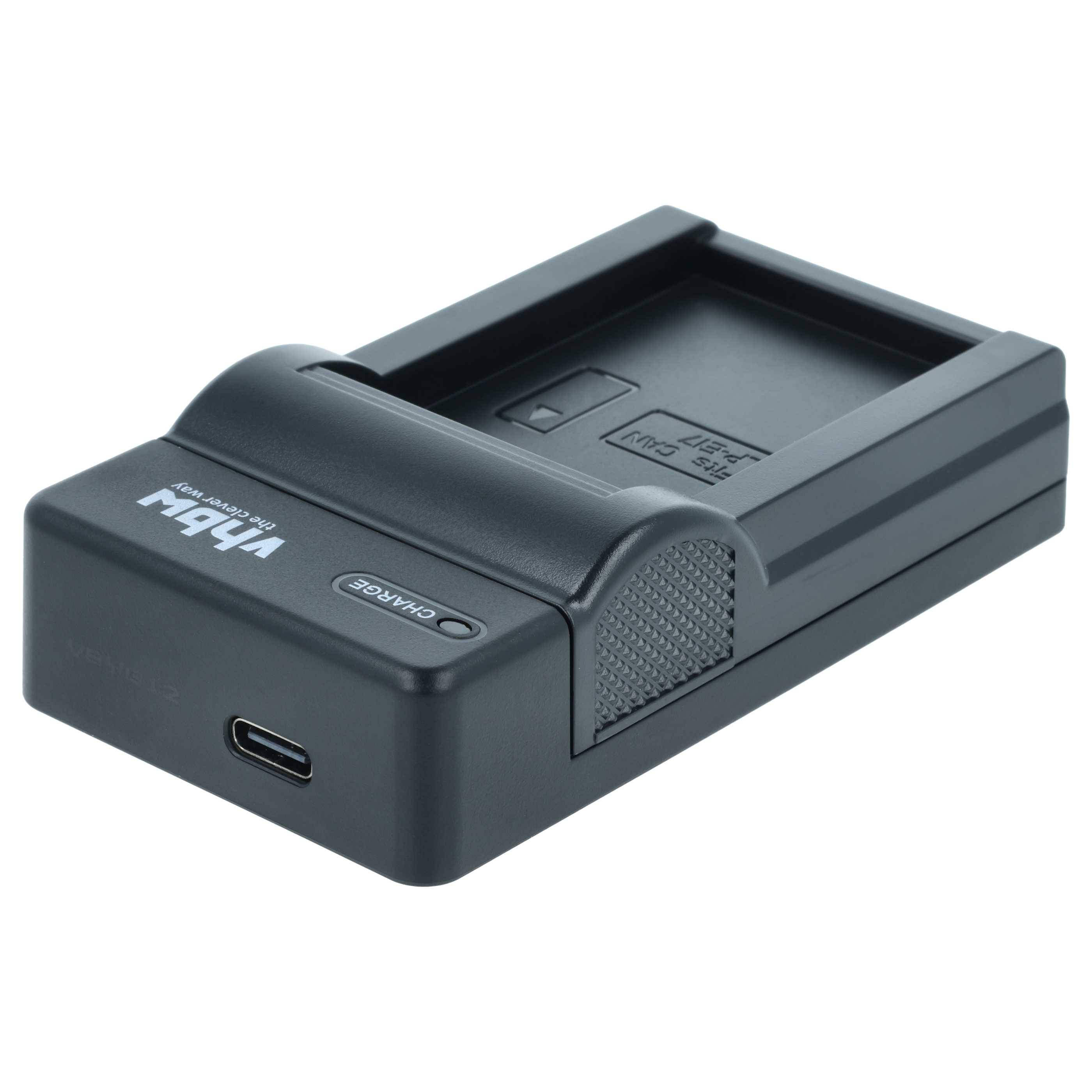 vhbw USB-C Ladegerät Ersatz für Canon LC-E17 | LC-E17C, LC-E17E für Kamera Camcorder - Ladeschale + USB-C Kabel-1