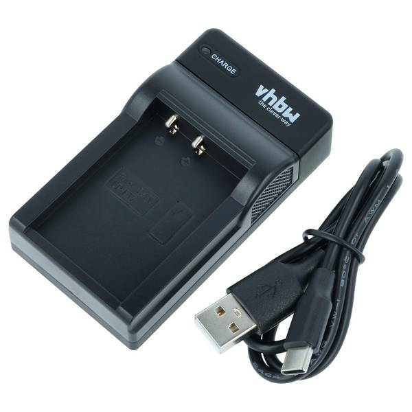 vhbw USB-C Ladegerät Ersatz für Canon LC-E17 | LC-E17C, LC-E17E für Kamera Camcorder - Ladeschale + USB-C Kabel