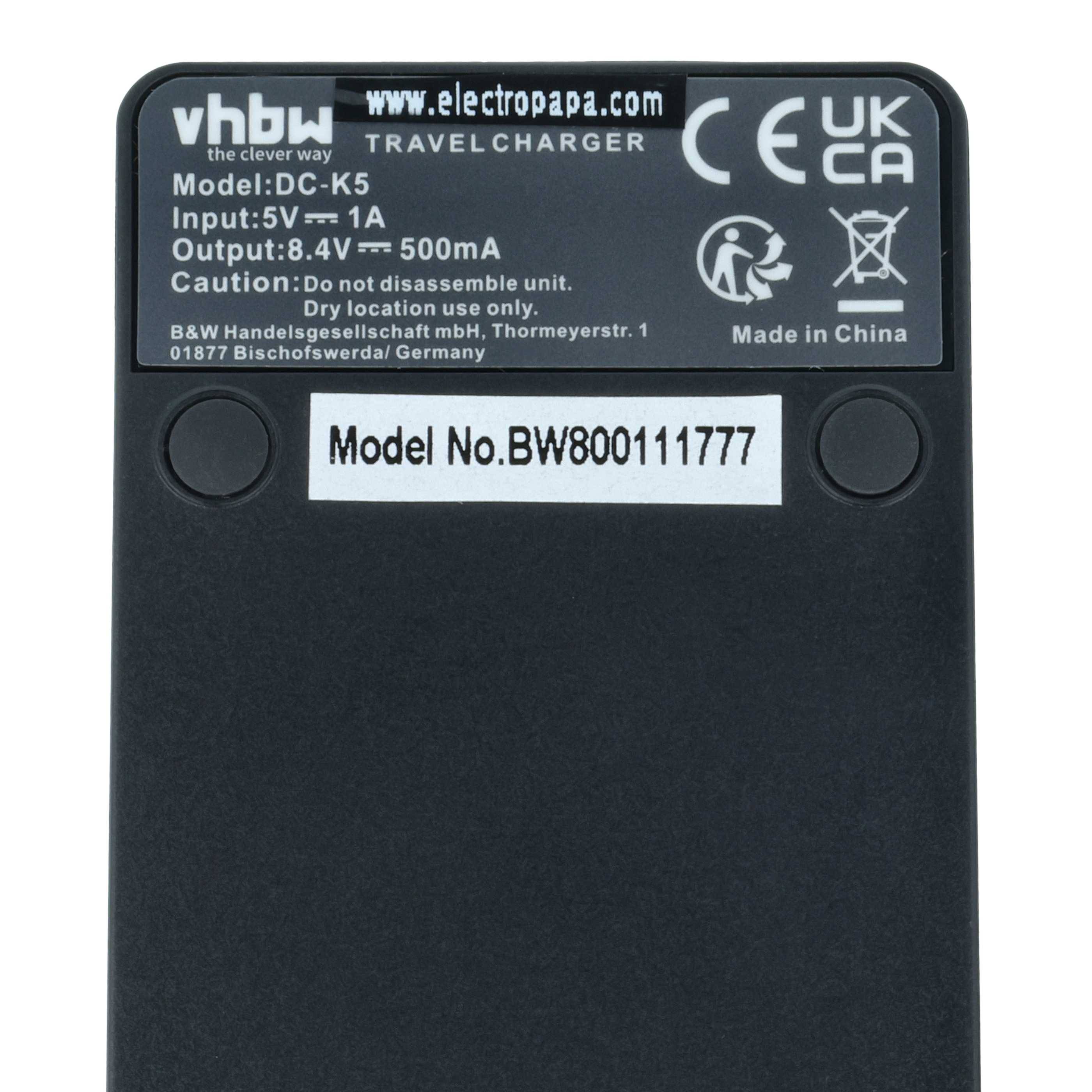 vhbw USB-C Ladegerät Ersatz für Canon LC-E17 | LC-E17C, LC-E17E für Kamera Camcorder - Ladeschale + USB-C Kabel-3