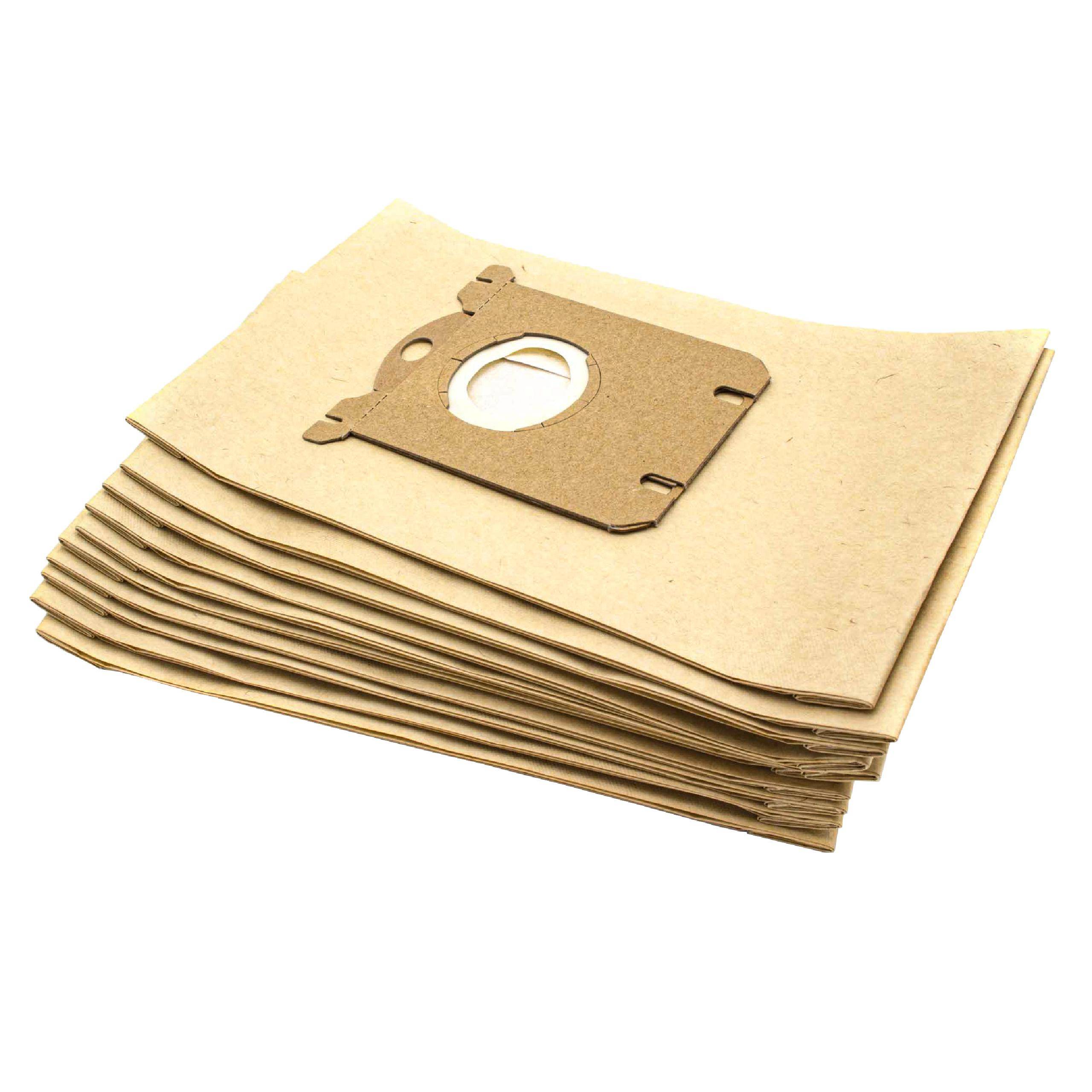 vhbw 10x Staubsaugerbeutel kompatibel mit Philips FC 8208 Gemini, FC 8209, FC 8209 Gemini, FC 8210, FC 8210 Gemini, FC-0