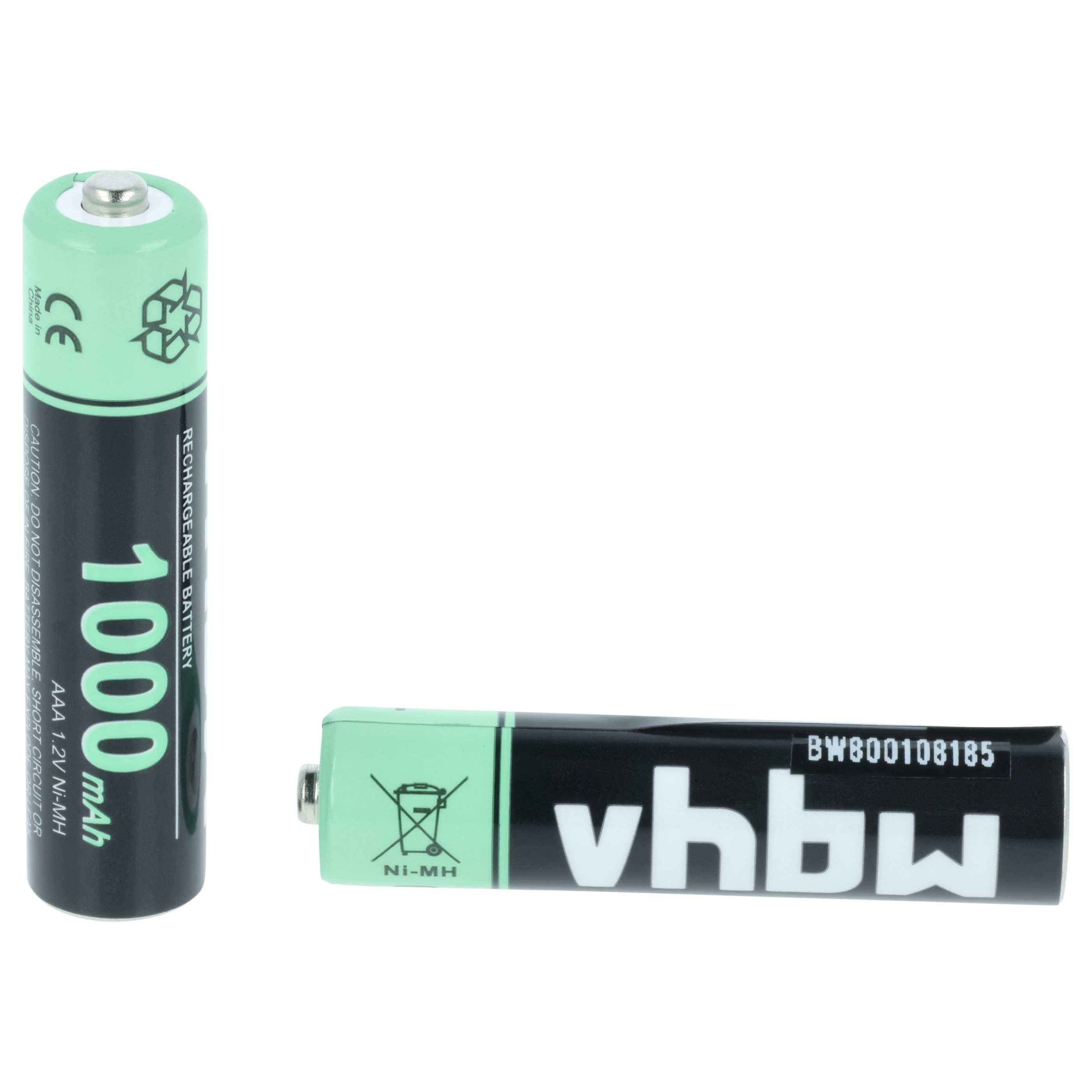 vhbw Akkus AAA 20 Stück kompatibel mit Siemens Gigaset S850A Go, S850, S79H, S820H | Akkuzellen, 1000 mAh, 1,2 V, NiMH-2