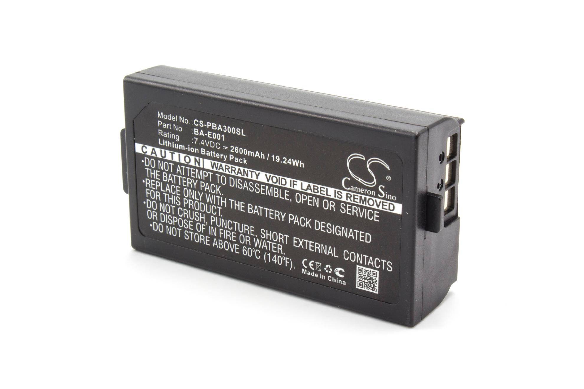 vhbw Akku kompatibel mit Brother PT H300LI | PT-H300, PT-E550W Drucker Kopierer Scanner Etiketten-Drucker (2600 mAh, 7,4-0