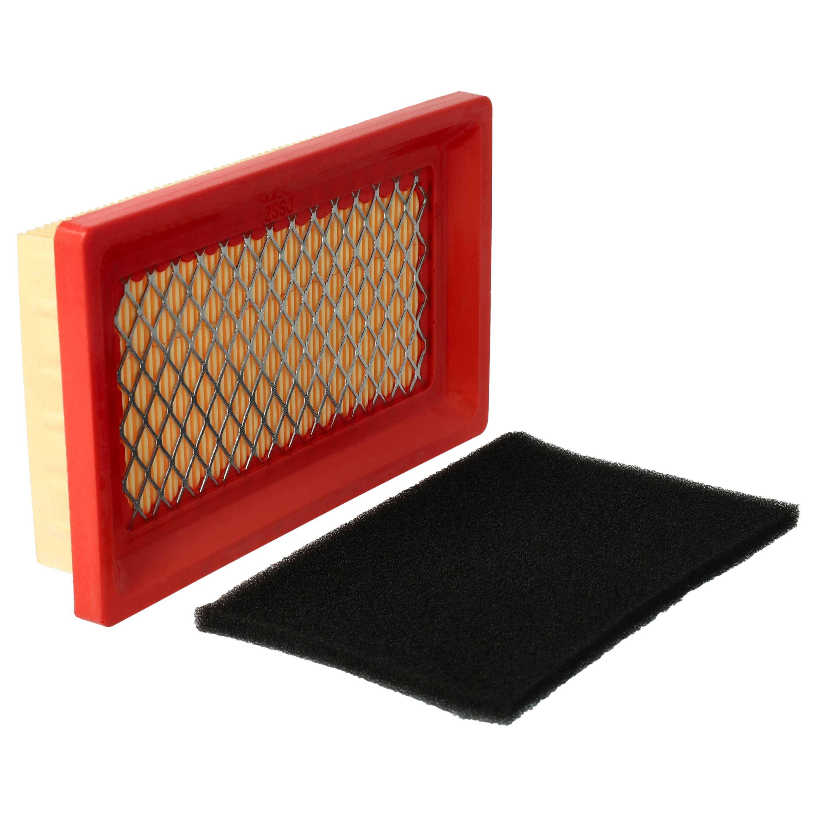 vhbw 2x Filter Ersatz für MTD 951-10298 für Rasenmäher | 1x Vorfilter, 1x Luftfilter, 14,5x 8,5 x 2,8 cm-1