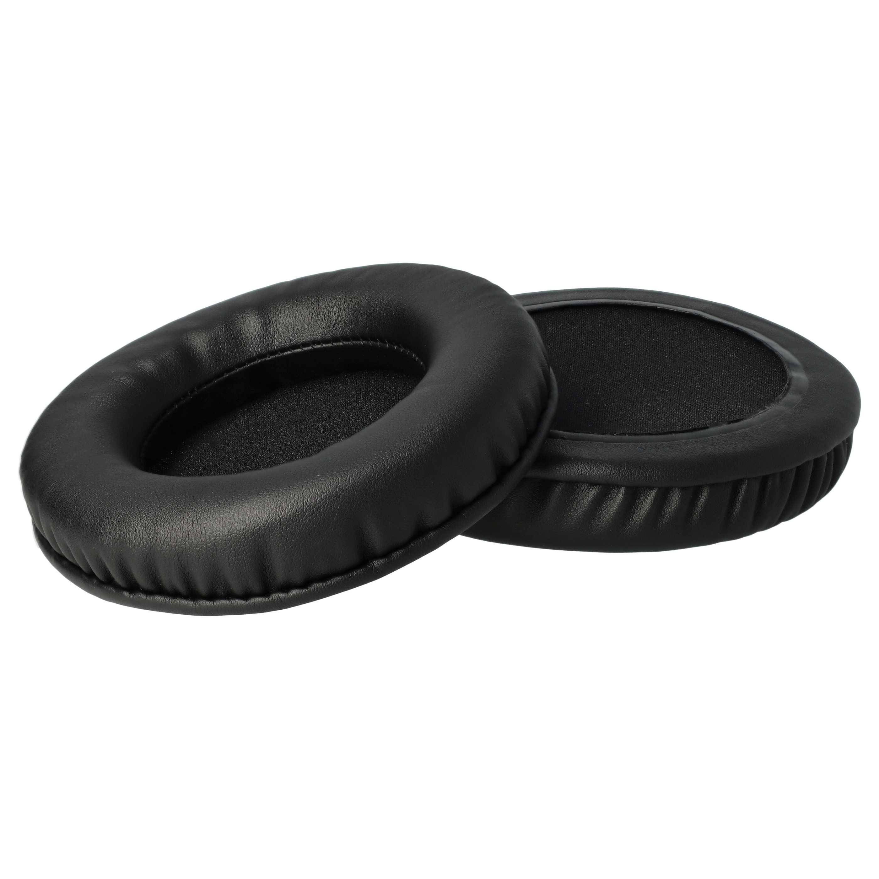 vhbw 2x Ohrpolster kompatibel mit Sony MDR-F1 | MDR-CD470, MDR-RF 865R, MDR-CD450 Kopfhörer Headset, Polyurethan Schwarz-0