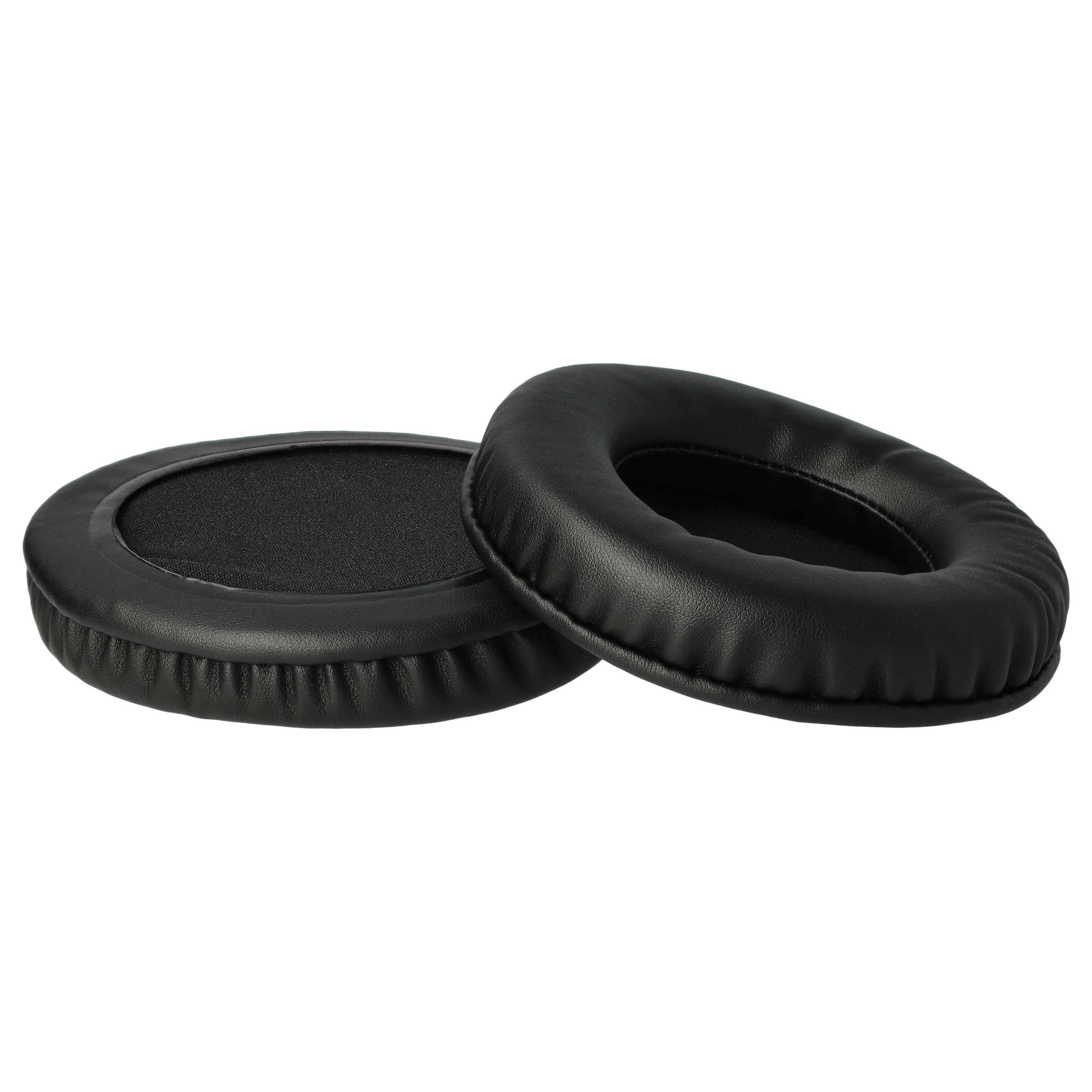 vhbw 2x Ohrpolster kompatibel mit Sony MDR-F1 | MDR-CD470, MDR-RF 865R, MDR-CD450 Kopfhörer Headset, Polyurethan Schwarz-3