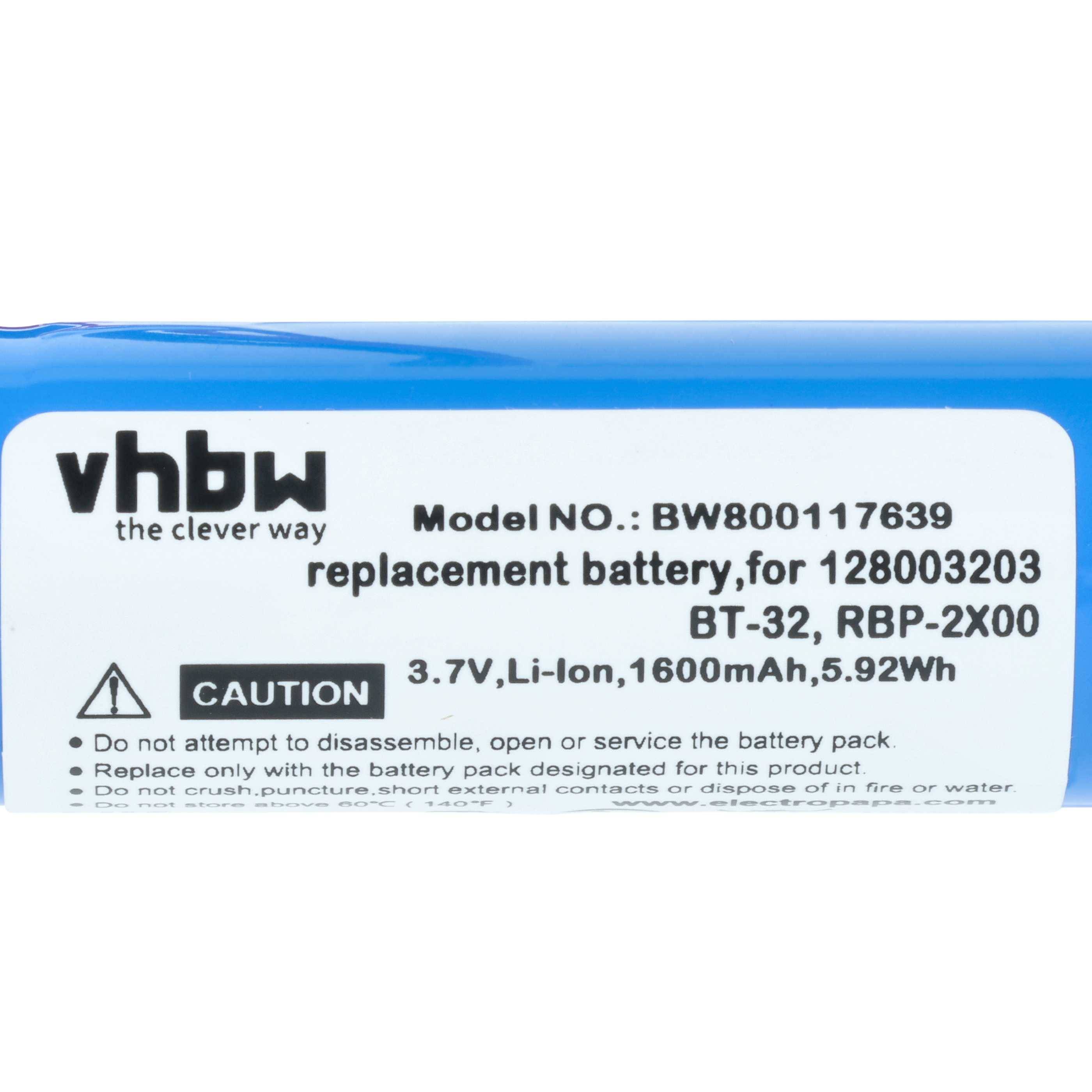 vhbw Akku kompatibel mit Datalogic QuickScan QBT2X | Barcodescanner POS (1600mAh, 3,7V, Li-Ion)-3