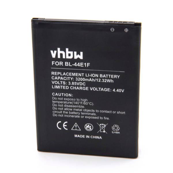 vhbw Akku kompatibel mit LG V20 | VS995, LS997, US996 Handy Smartphone Telefon (3200 mAh, 3,85 V, Li-Ion)