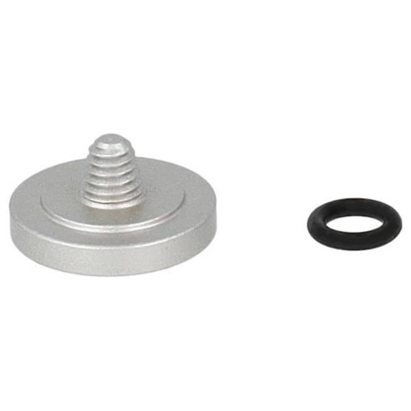 vhbw Auslöseknopf kompatibel mit Exa 1B Kamera | Ergonomischer Ersatzknopf, Metall, Silber