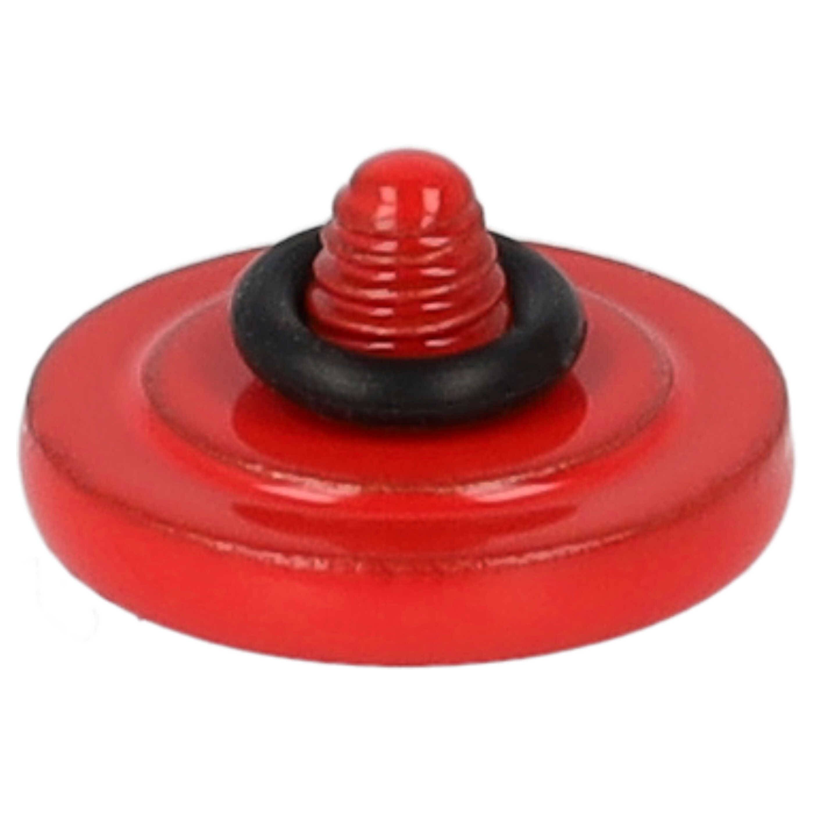 vhbw Auslöseknopf kompatibel mit Kodak P880 Kamera | Ergonomischer Ersatzknopf, Metall, Rot-1