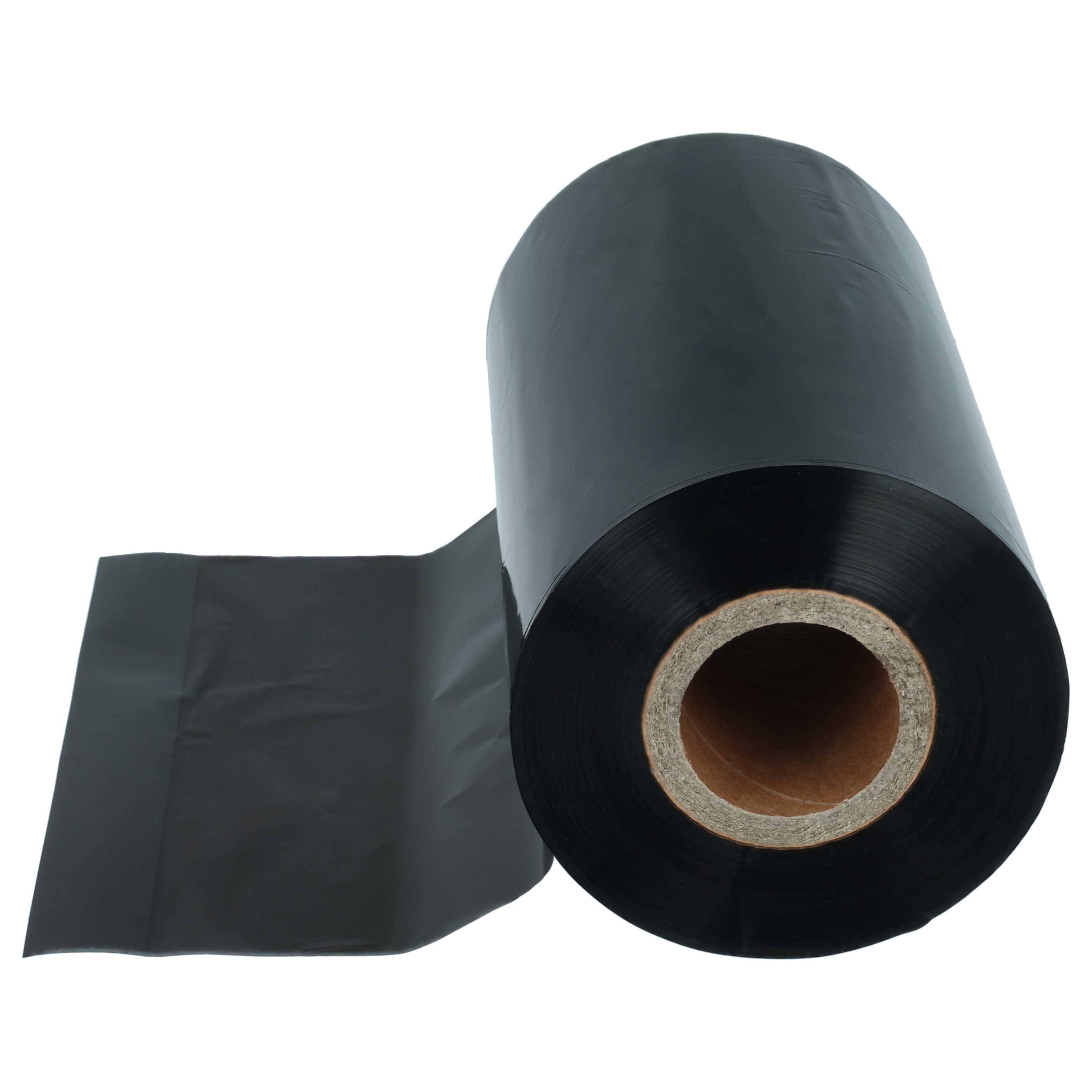 vhbw 5x Thermotransfer-Band kompatibel mit Zebra ZT230 | ZT220, ZT410, ZM600 Drucker Etikettendrucker, Wischfest, 110 mm-1