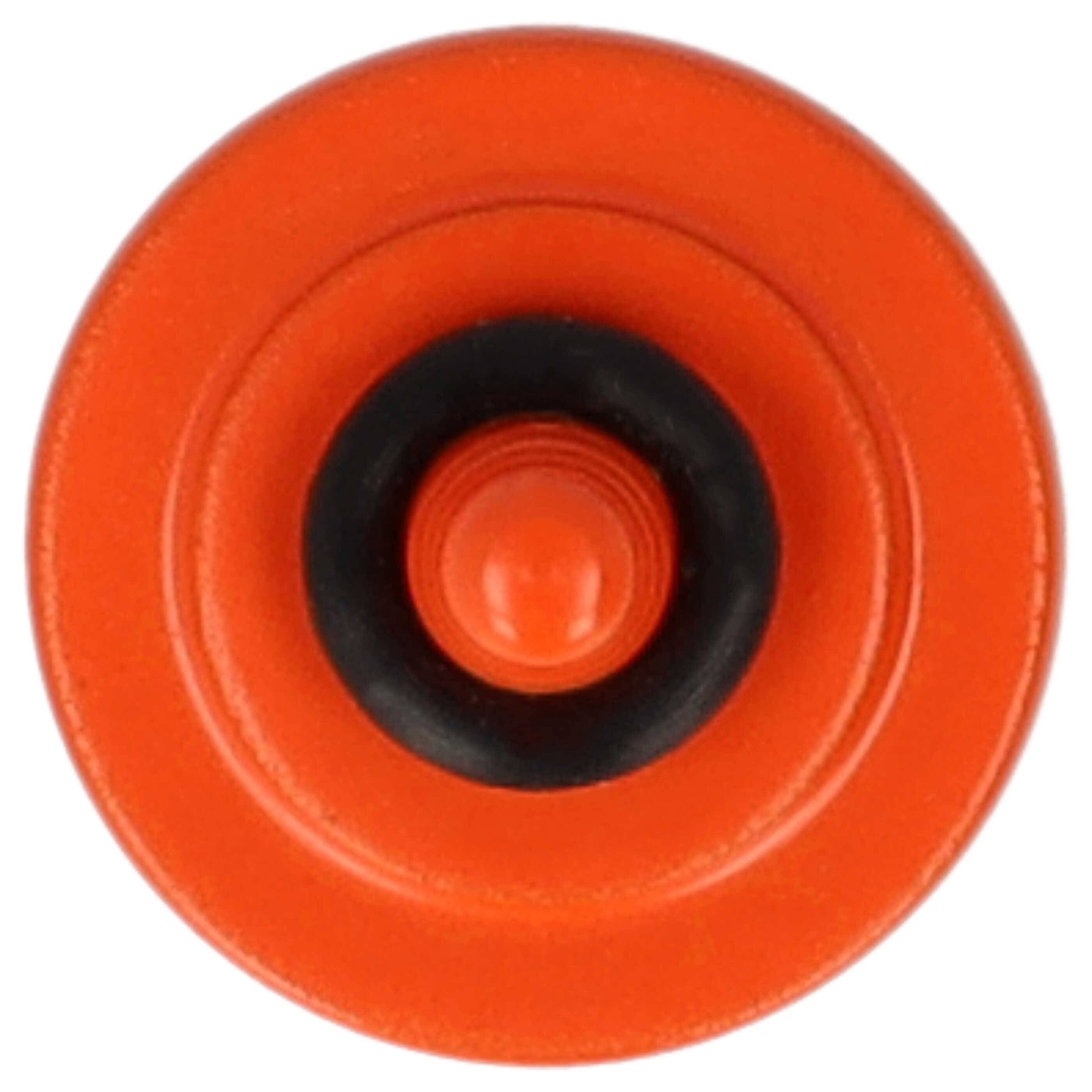 vhbw Auslöseknopf kompatibel mit Exa 1B Kamera | Ergonomischer Ersatzknopf, Metall, Orange-3