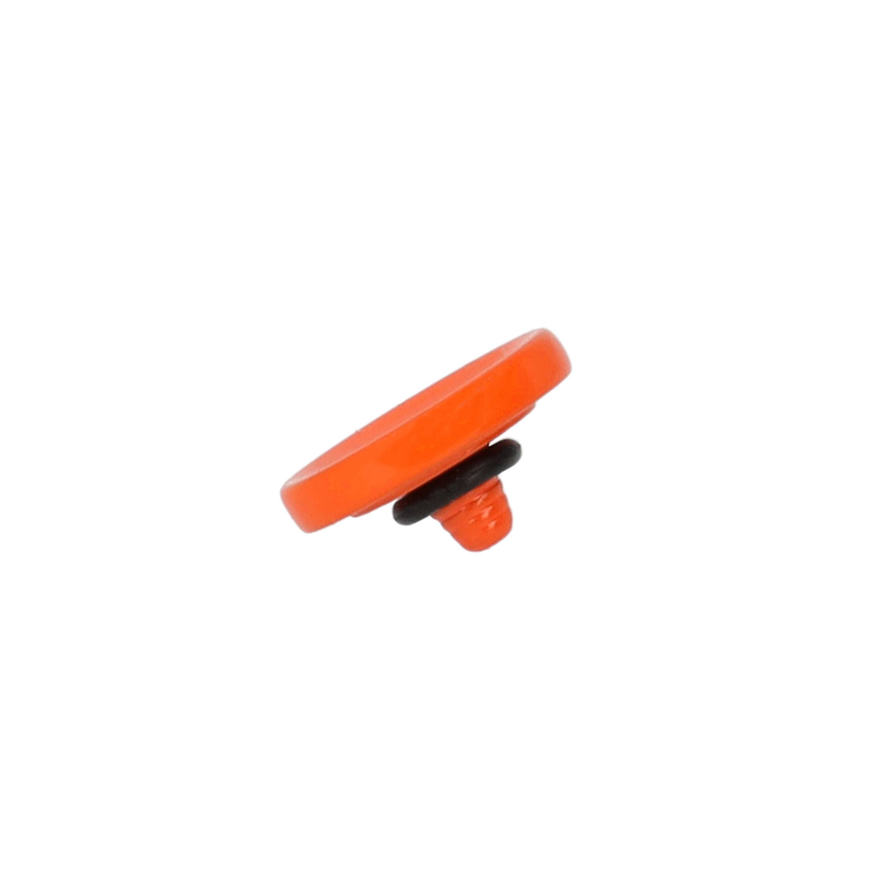 vhbw Auslöseknopf kompatibel mit Exa 1B Kamera | Ergonomischer Ersatzknopf, Metall, Orange-5