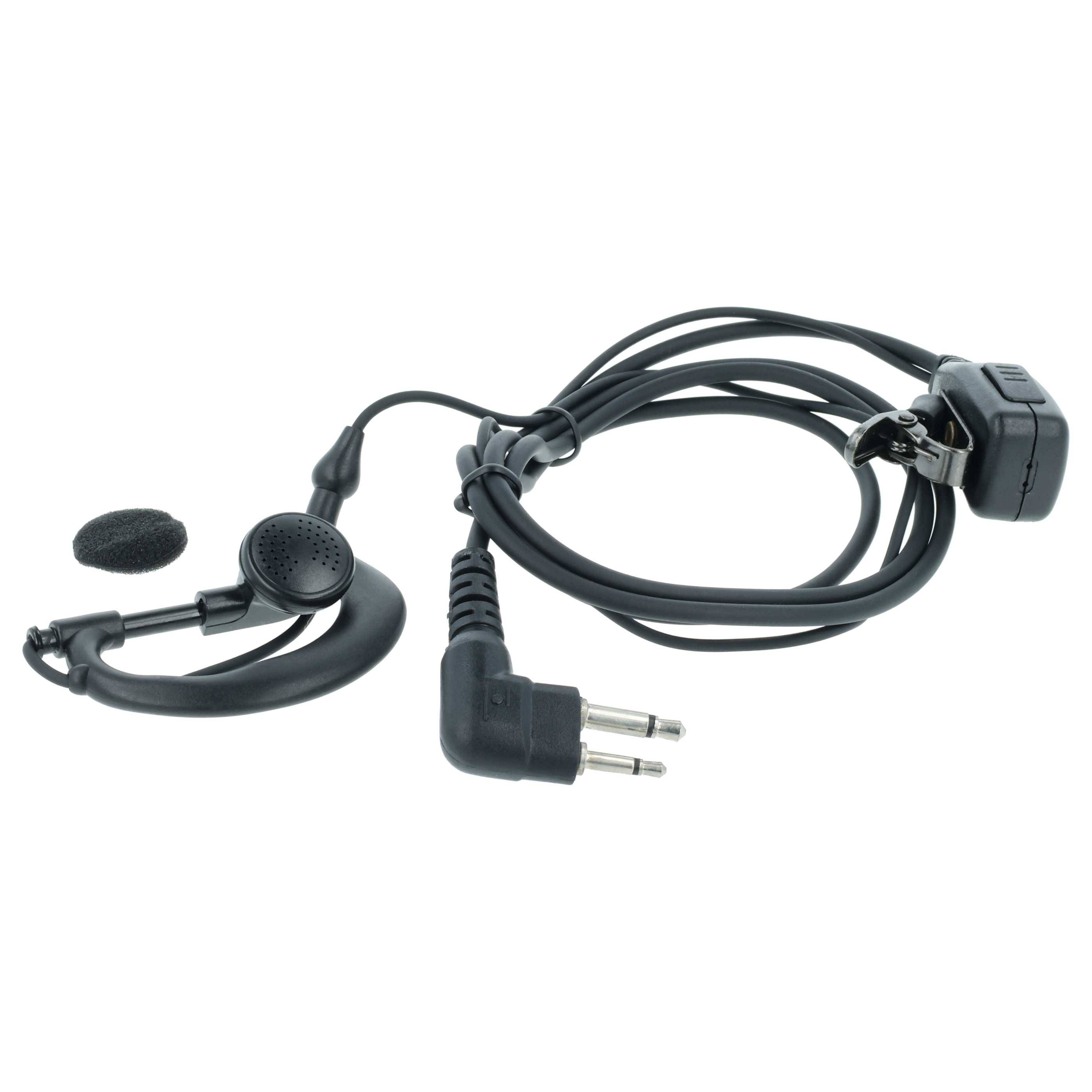 vhbw Headset kompatibel mit Motorola Radius P110 Funkgerät | schwarz-1