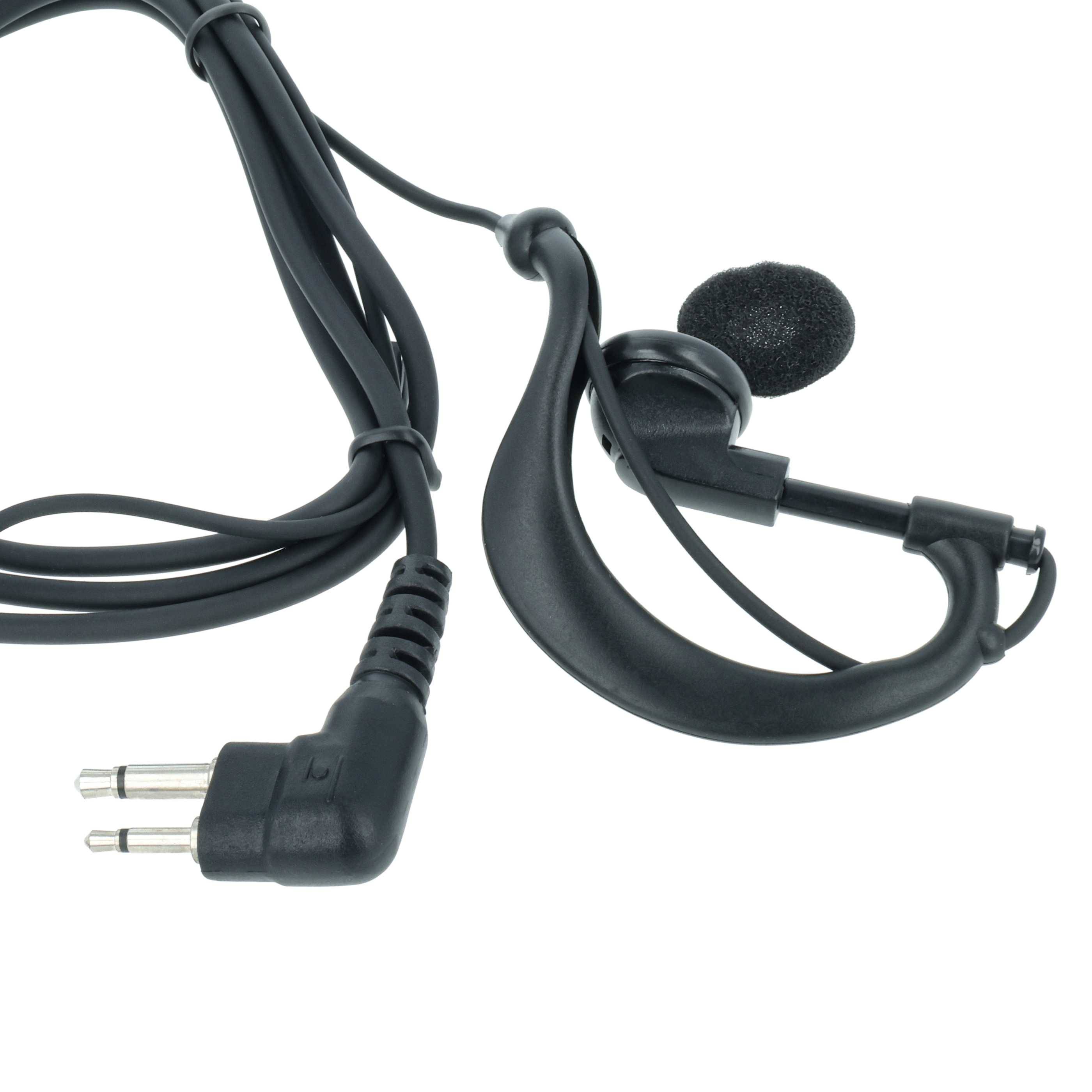 vhbw Headset kompatibel mit Motorola Radius P110 Funkgerät | schwarz-3