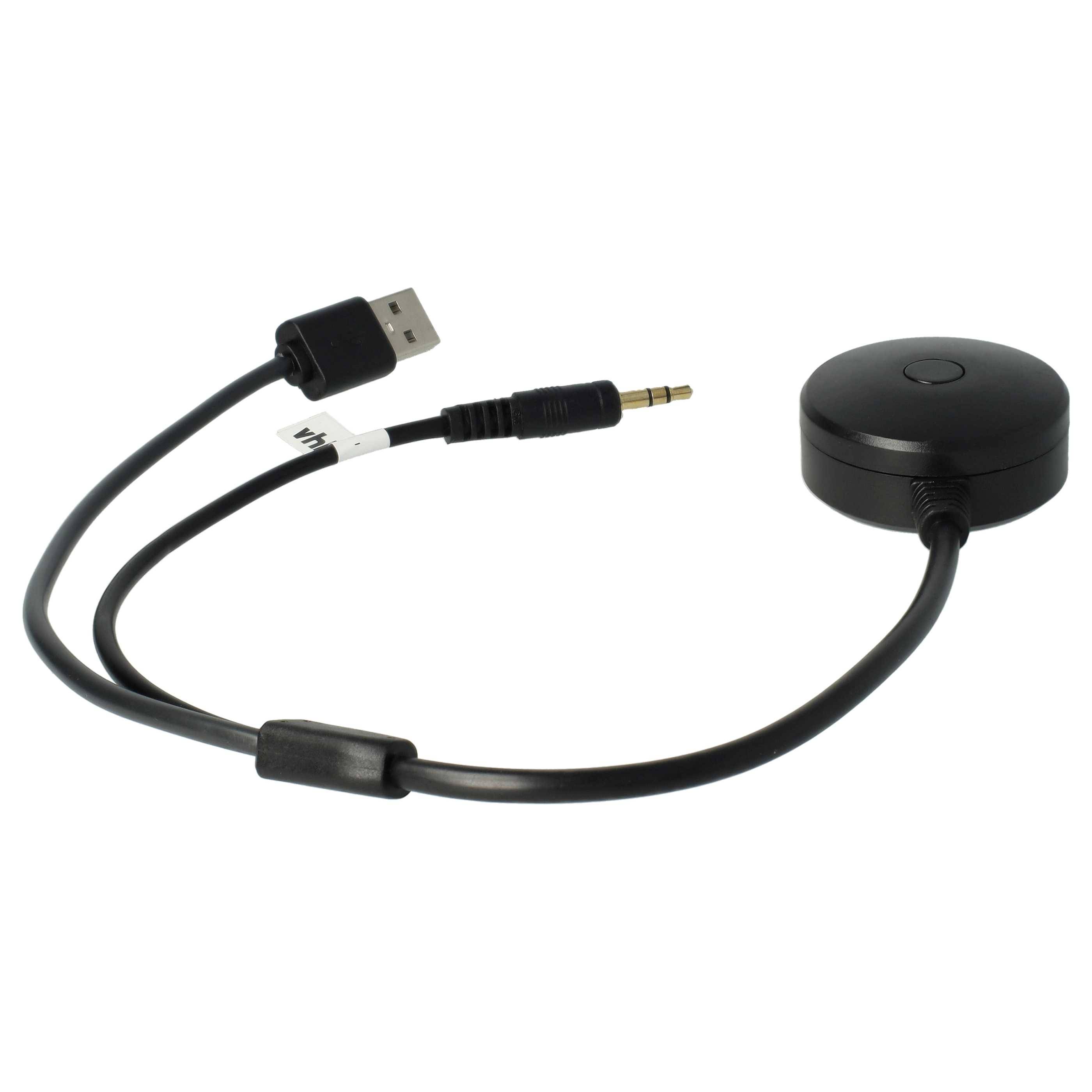 vhbw AUX Kabel KFZ Radio kompatibel mit BMW ab Bj. 09/2006 Series 3 | Auto Autoradio - USB, Bluetooth, 30 cm-1
