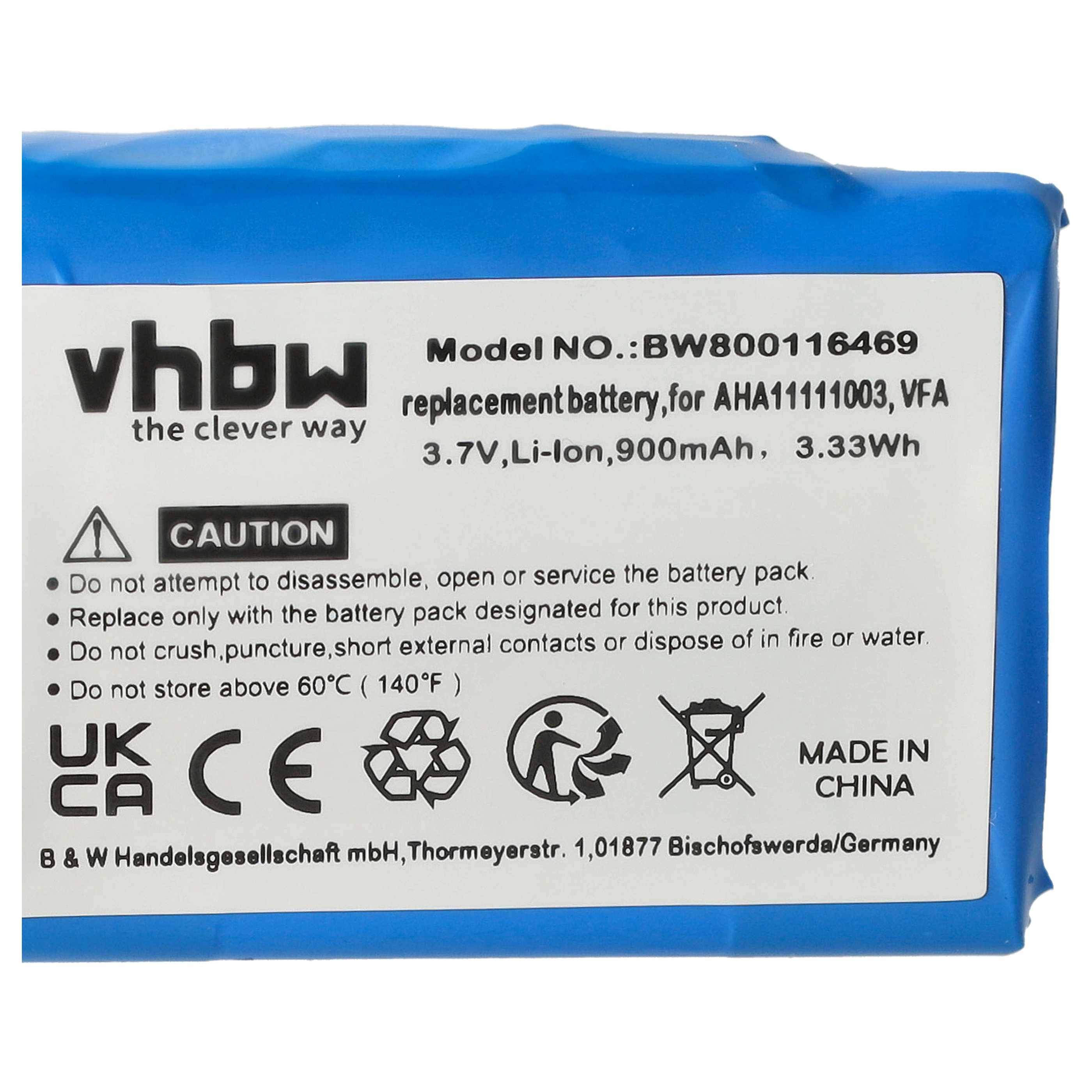 vhbw Akku Ersatz für TomTom AHA11111003 | VFA für GPS Navigation Navi (900 mAh, 3,7 V, Li-Ion)-4