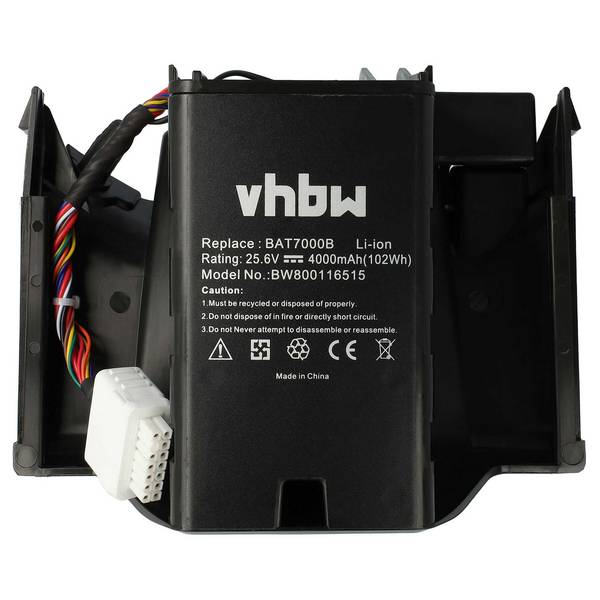 vhbw Akku Ersatz für Robomow MRK7005A für Rasenroboter Rasenmäher | (4000mAh, 25,6V, Li-Ion)