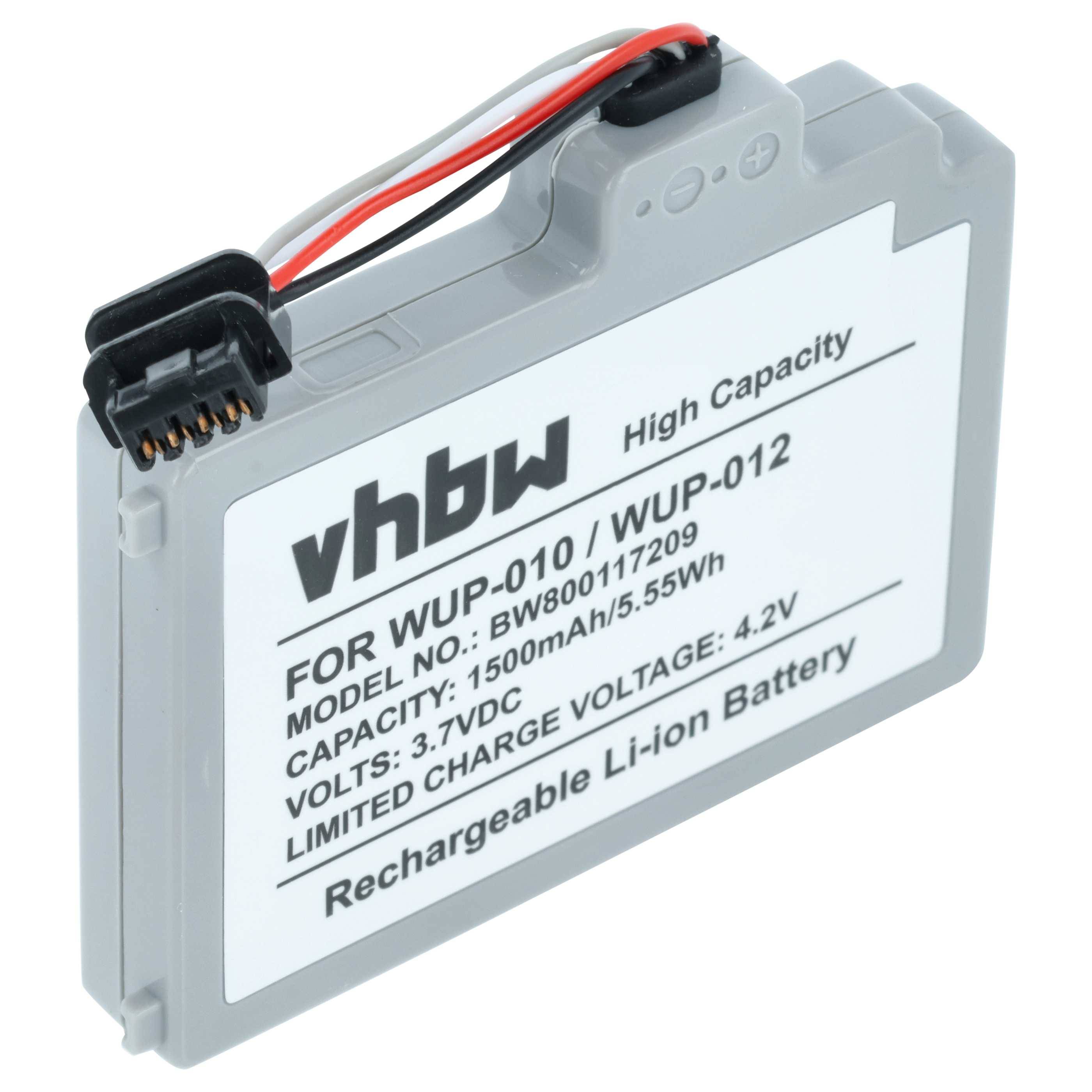 vhbw Akku kompatibel mit Nintendo Wii U Gamepad | Spielekonsole (1500 mAh, 3,7 V, Li-Polymer) (WUP-010)-0