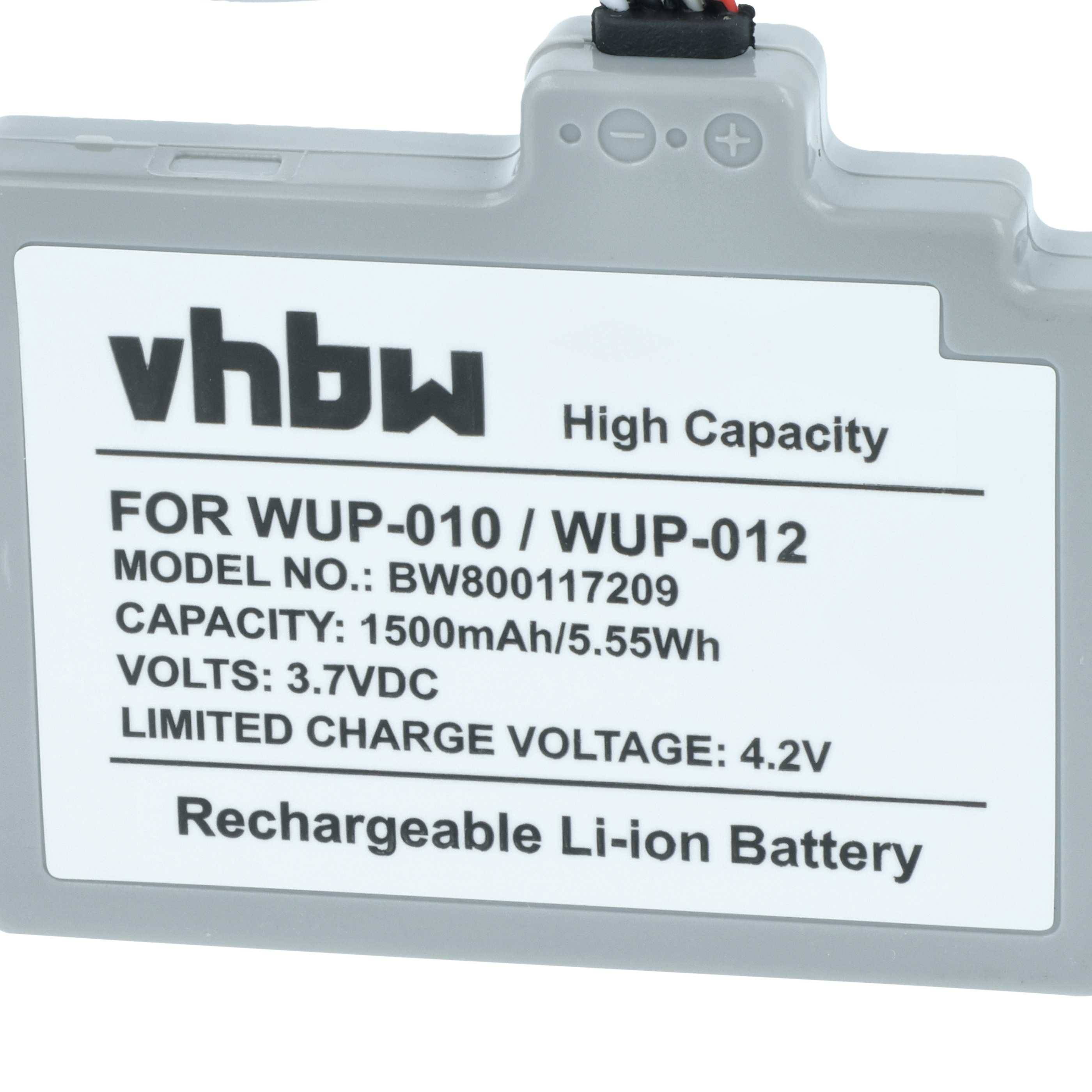 vhbw Akku kompatibel mit Nintendo Wii U Gamepad | Spielekonsole (1500 mAh, 3,7 V, Li-Polymer) (WUP-010)-2