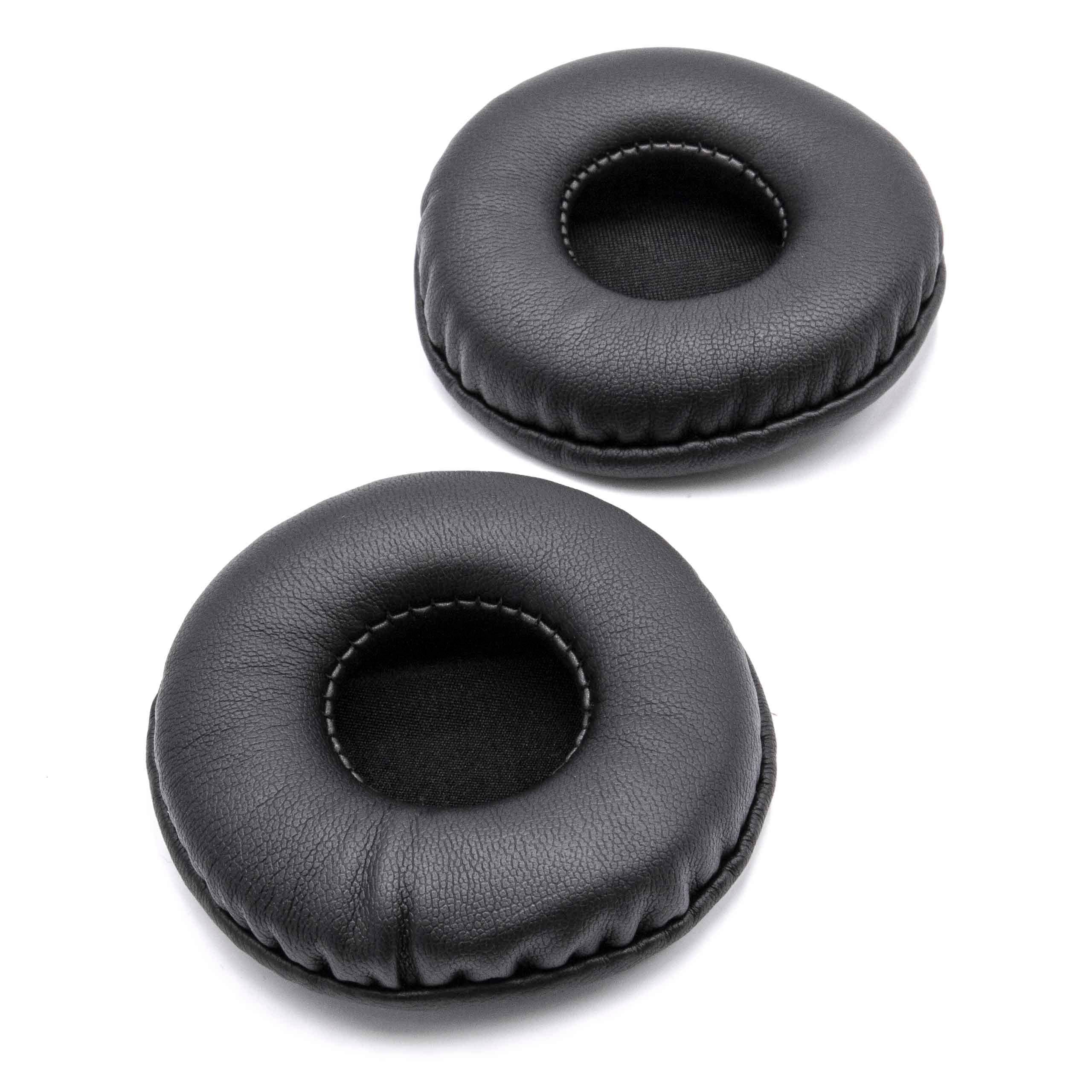 vhbw 2x Ohrpolster kompatibel mit Kopfhörer | die 70 mm Ohrpolster benötigen Kopfhörer Headset, Polyurethan Schwarz-3