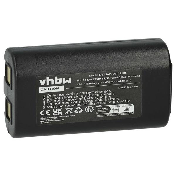vhbw Akku kompatibel mit Dymo LabelManager 260 | 260P, 280, PnP Drucker Kopierer Scanner Etiketten-Drucker (650mAh, 7,4V