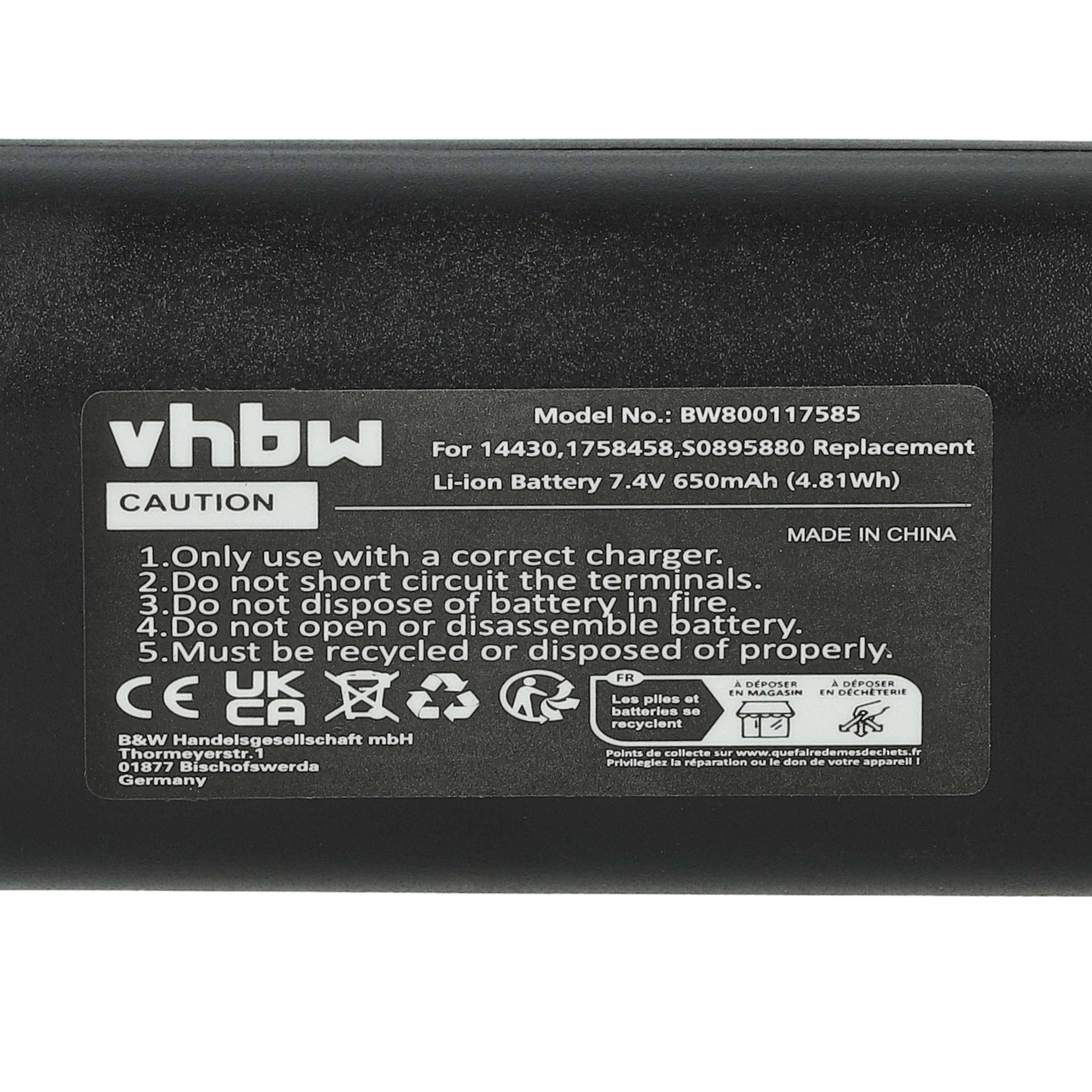 vhbw Akku kompatibel mit Dymo LabelManager 260 | 260P, 280, PnP Drucker Kopierer Scanner Etiketten-Drucker (650mAh, 7,4V-5