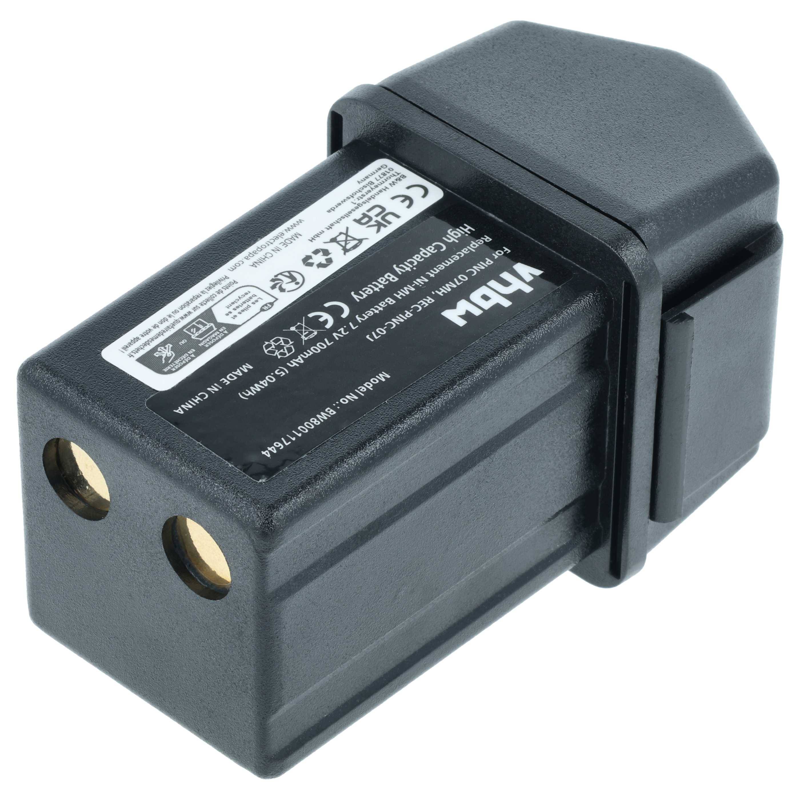 vhbw Akku kompatibel mit Elca GENIO-M | GENIO-P, TECHNO-M Fernbedienung Remote Control (700mAh, 7,2V, NiMH)-0