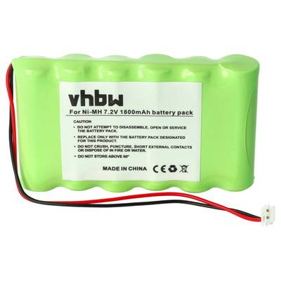vhbw NiMH Akku 1800mAh (7.2V) kompatibel mit Muskelstimulator Ersatz für Compex 032002690
