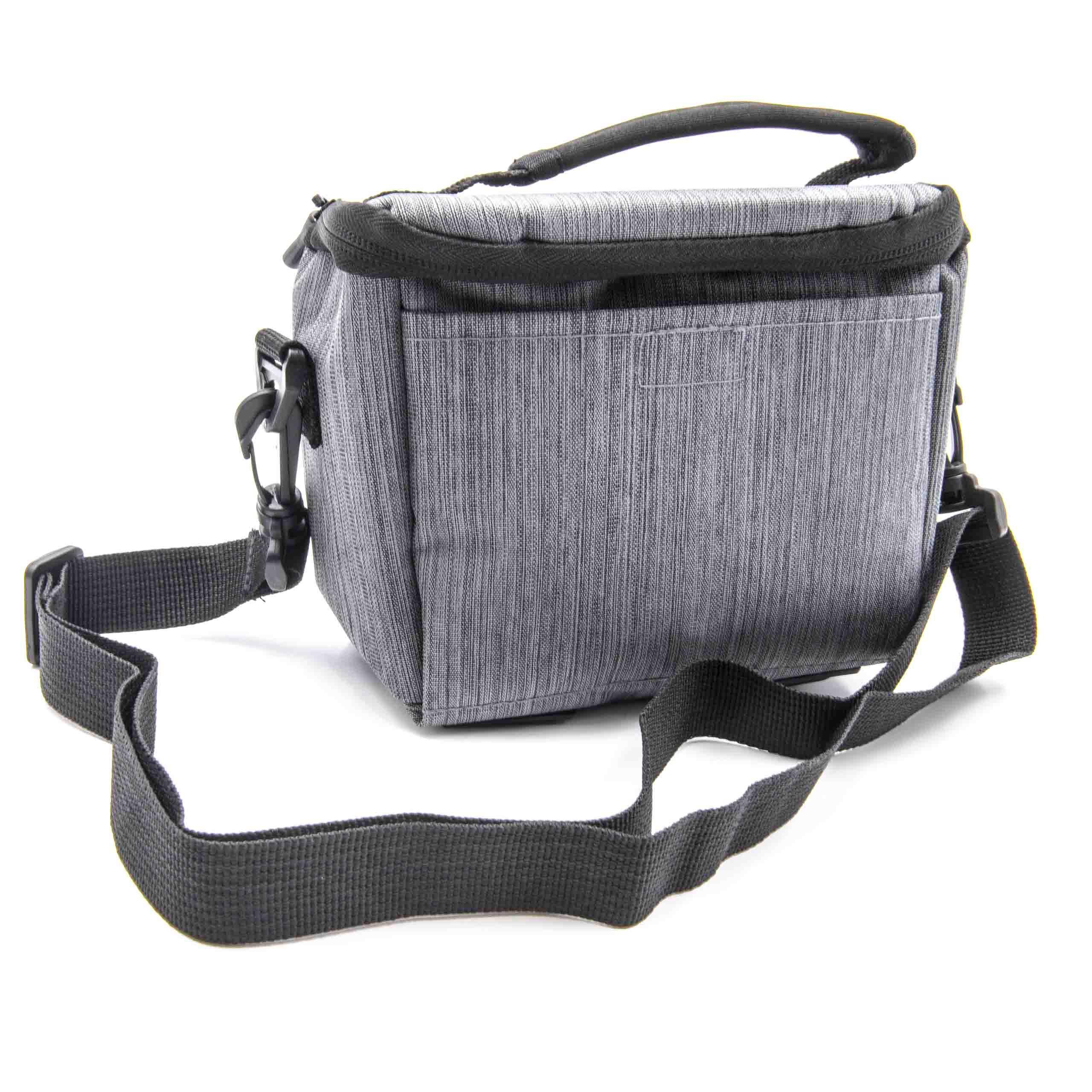 vhbw Polyester Foto-Tasche grau kompatibel mit Kamera Samsung N5 | NX, NX1, NX100, NX1000, NX1100, NX2000, NX30, NX300-7