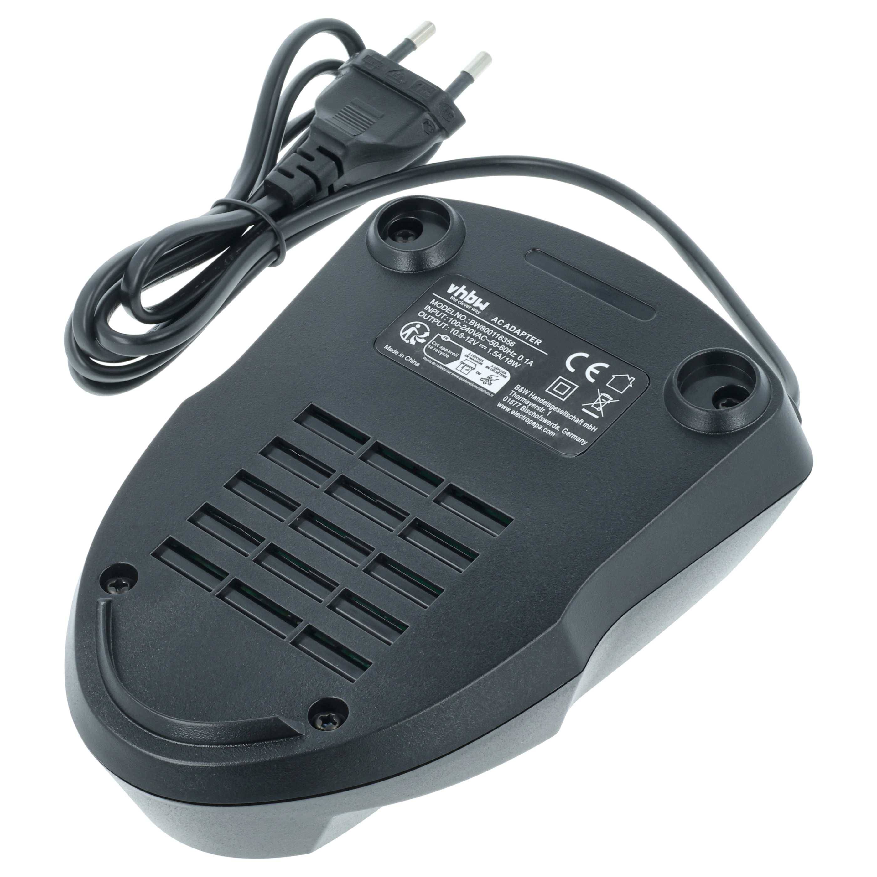 vhbw Ladegerät kompatibel mit Bosch GSR 10.8 V-Li | GSR 10.8 V-LiQ, GUS 10.8 V-LI, GWB 10.8-LI, GWB 10.8 V-LI Werkzeug-2