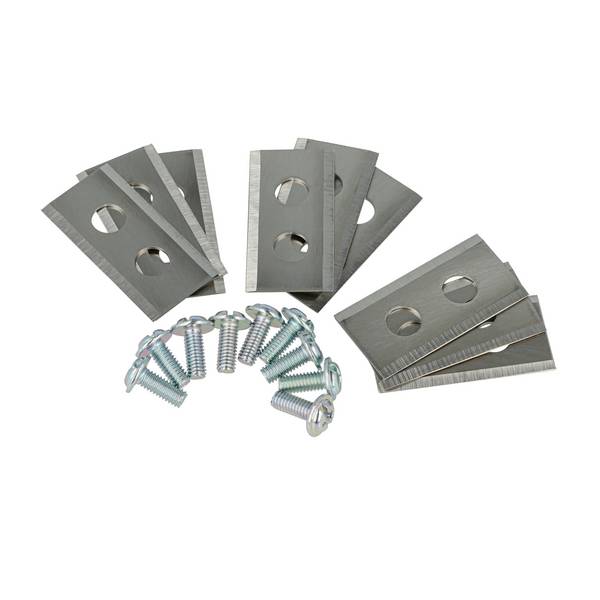 vhbw 9x Ersatz-Messer kompatibel mit Worx Landroid WG791E.1 | WG793E, WG793E.1 Rasenmäher - Ersatzklinge Silber, Stahl