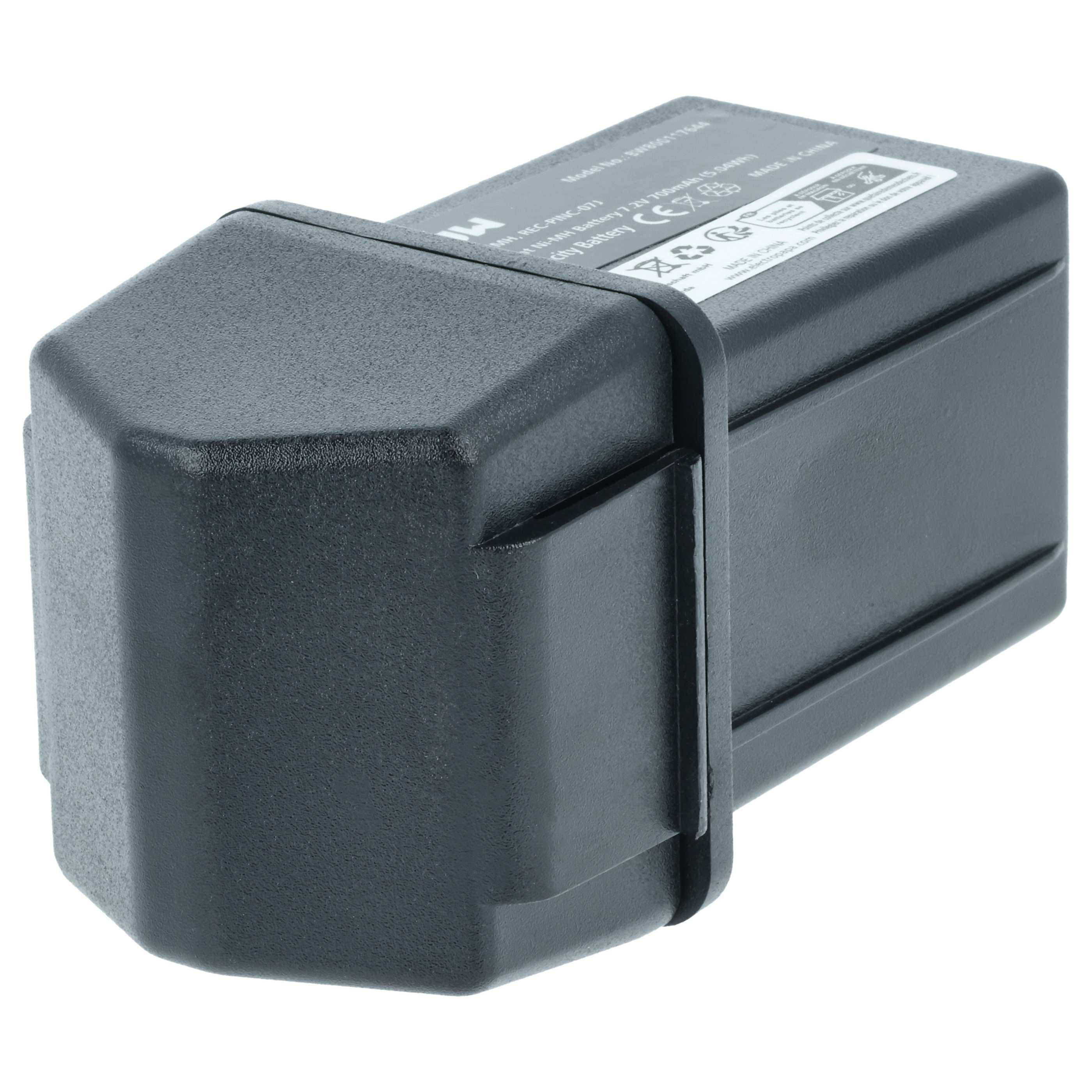 vhbw 5x Akku kompatibel mit Elca TECHNO-M | GENIO-P Fernbedienung Remote Control (700 mAh, 7,2 V, NiMH)-2
