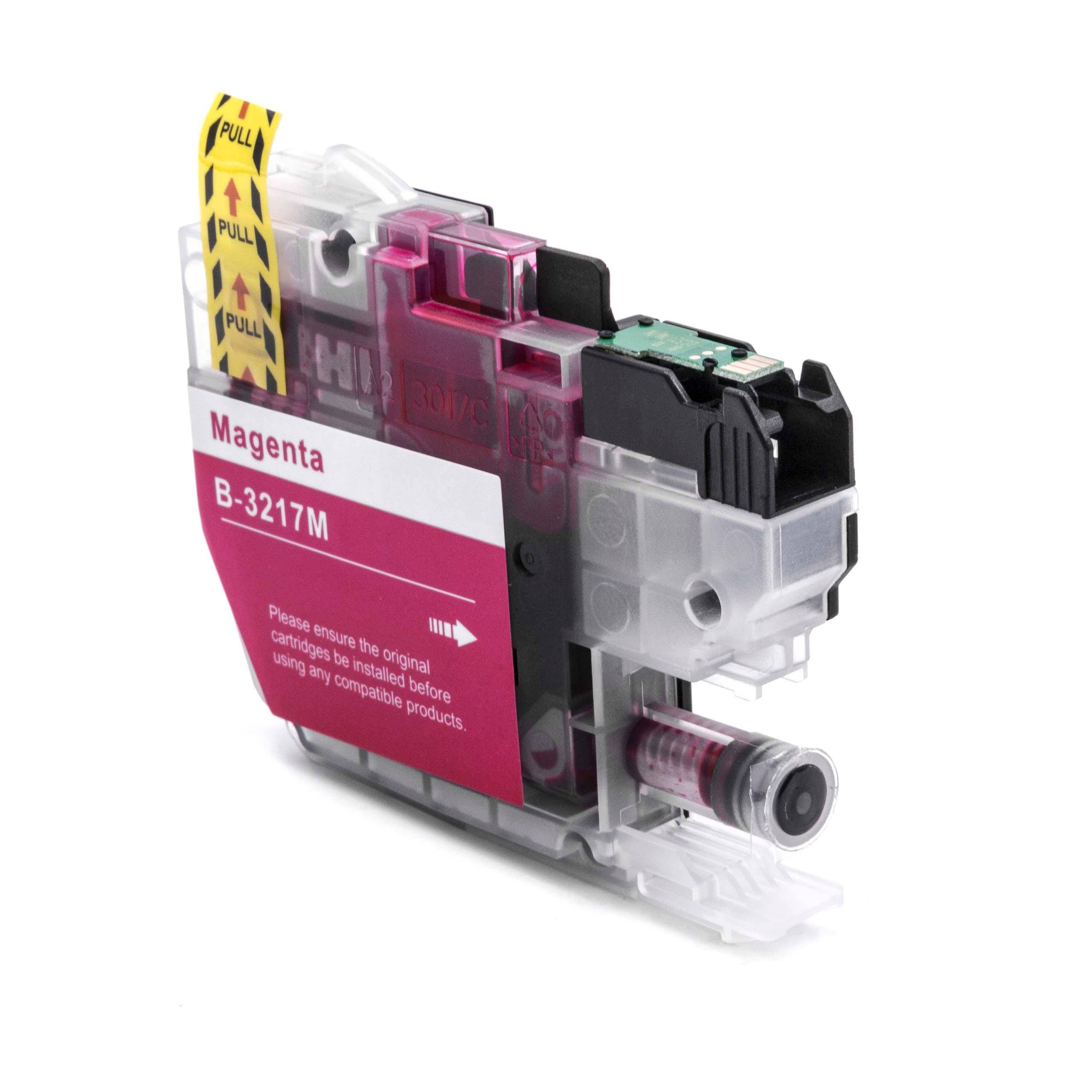 vhbw Tintenpatrone Magenta als Ersatz für Brother LC3217M | LC-3217M (kompatibel, 12ml + Chip)-1