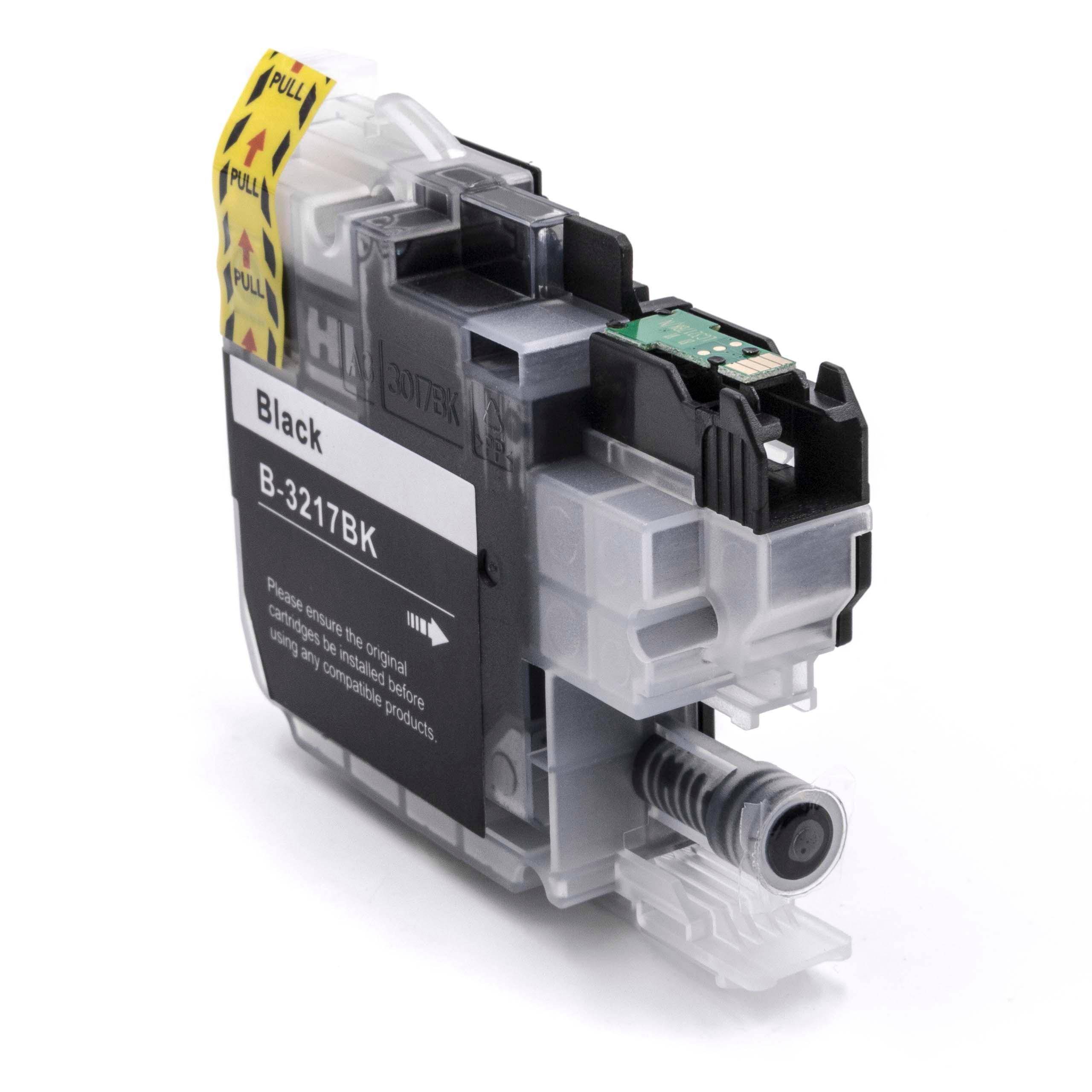 vhbw Tintenpatrone Schwarz als Ersatz für Brother LC-3217BK | LC3217BK (kompatibel, 15ml + Chip)-1