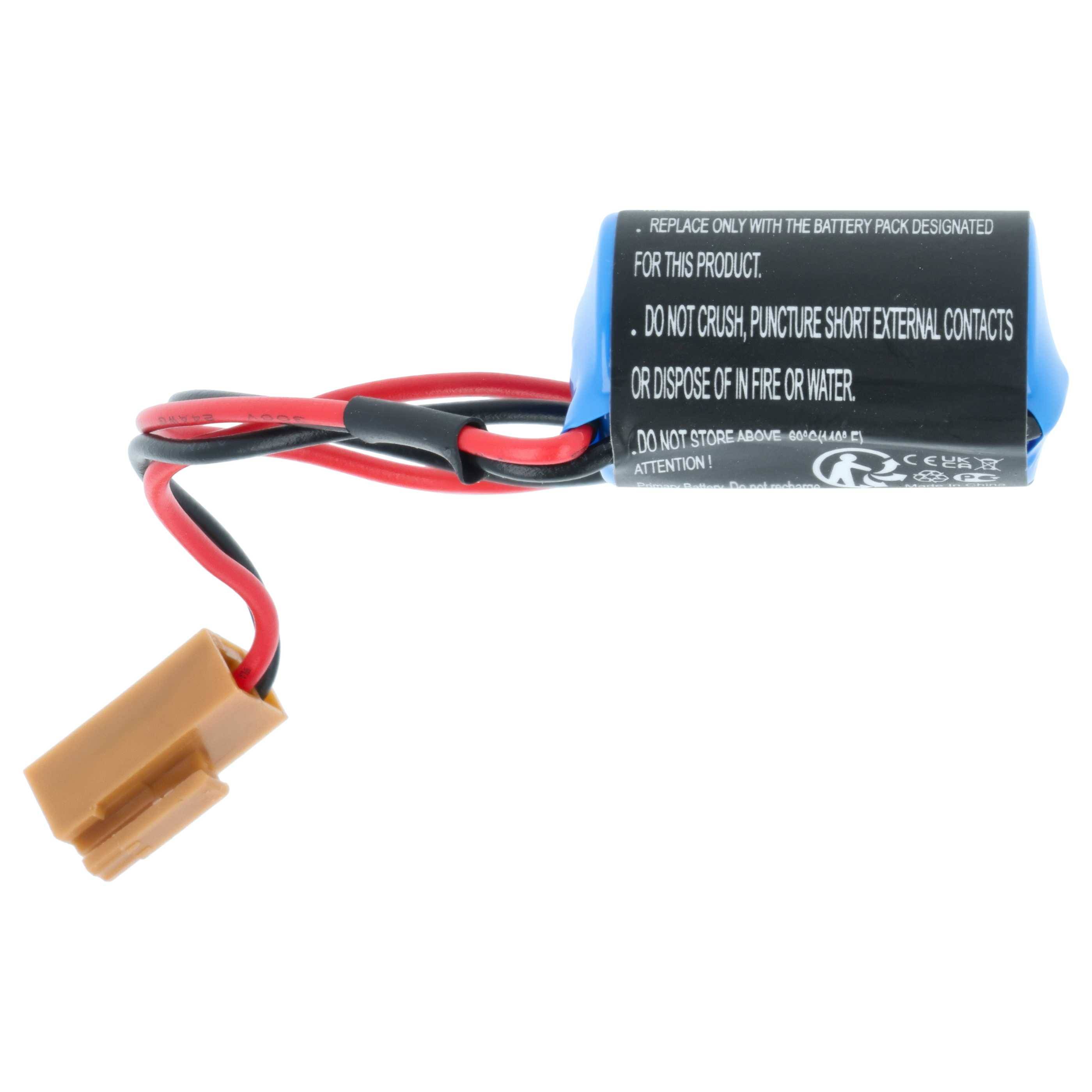 vhbw 1x Batterie Ersatz für LS14250-MR | FBT030A, FBT020A, ER3V/3.6V, NP8P-BT für PLC Programmable Logic Controller-2