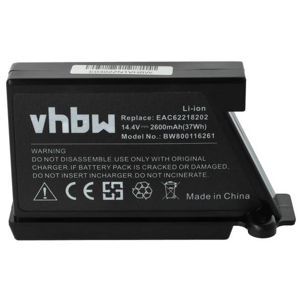 vhbw Akku kompatibel mit LG HomBot VR1125RS | VR1126TS, VR1128R, VR1128SIL, VR1129RB, VR1227R Home Cleaner Heimroboter