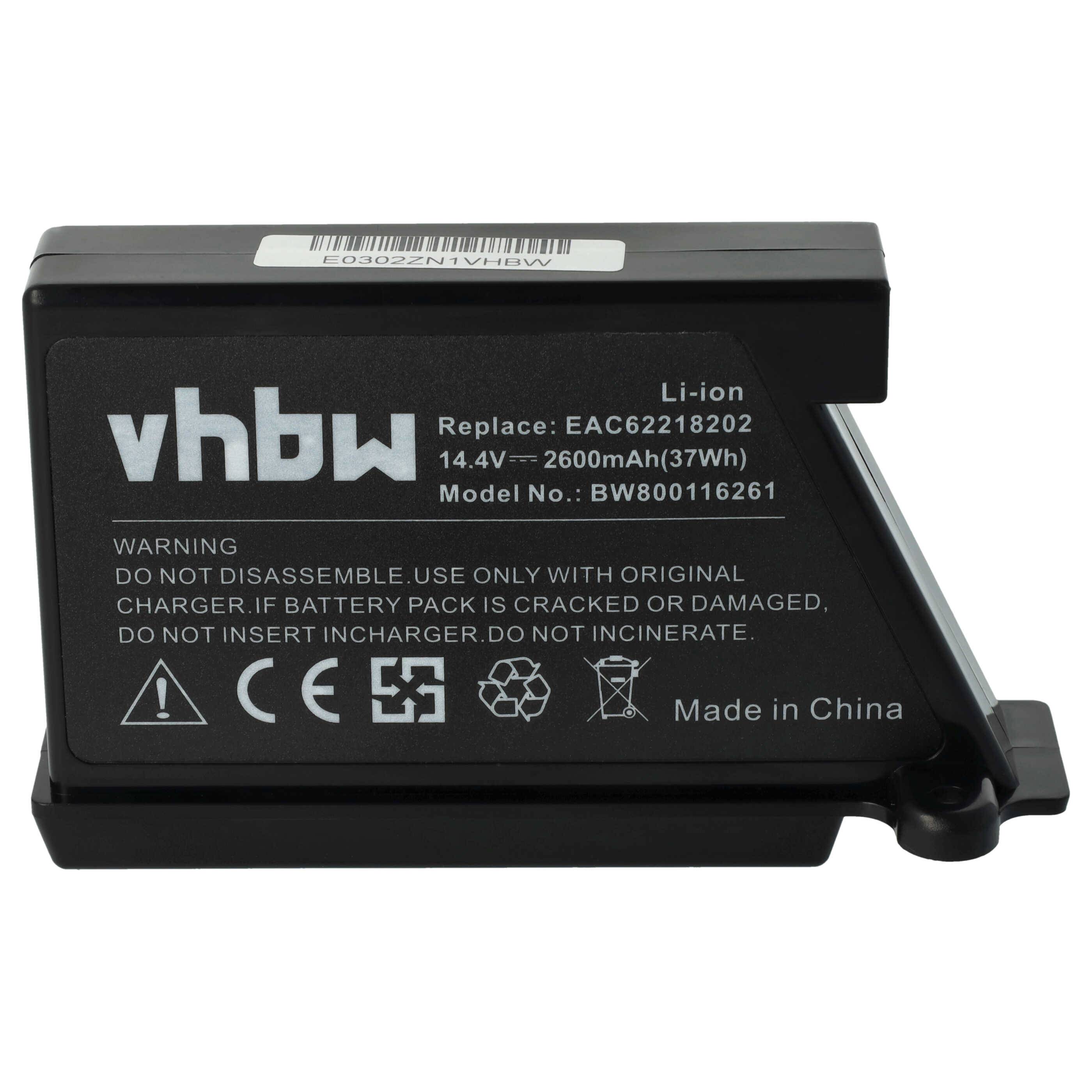 vhbw Akku kompatibel mit LG HomBot VR1228DS | VR1228R, VR1229B, VR1320B, VR34406LV, VR34408LV Home Cleaner Heimroboter-0