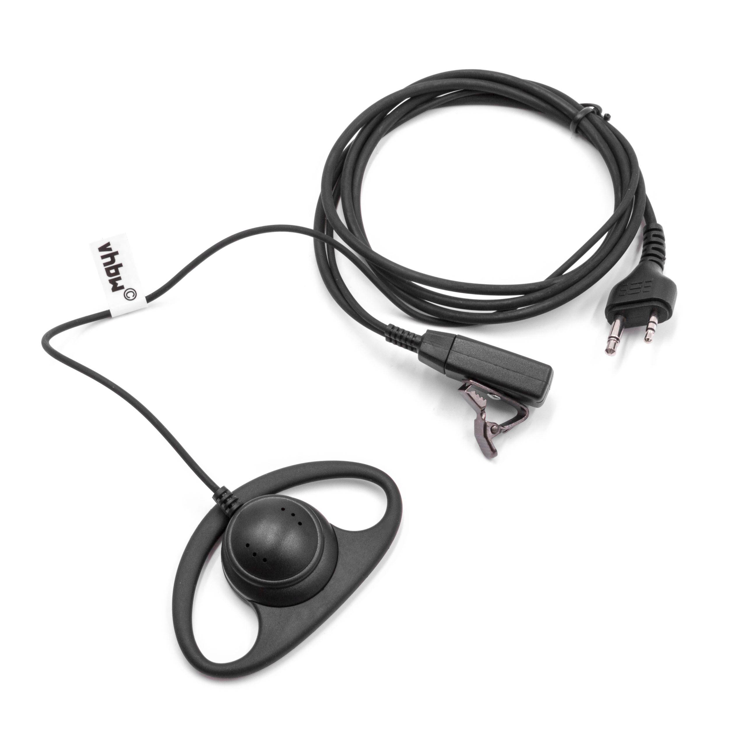 vhbw Headset kompatibel mit Midland CXT240 | CXT280, CXT250, GXT2000, GXT200, GXT1091, GXT1050, GXT1000 Funkgerät --0