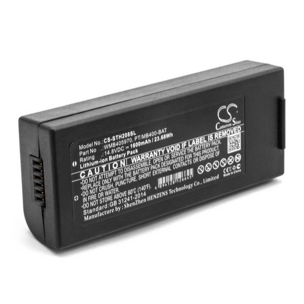 vhbw Akku kompatibel mit Lapin PT408e | PT412e Drucker Kopierer Scanner Etiketten-Drucker (1600 mAh, 14,8 V, Li-Ion)