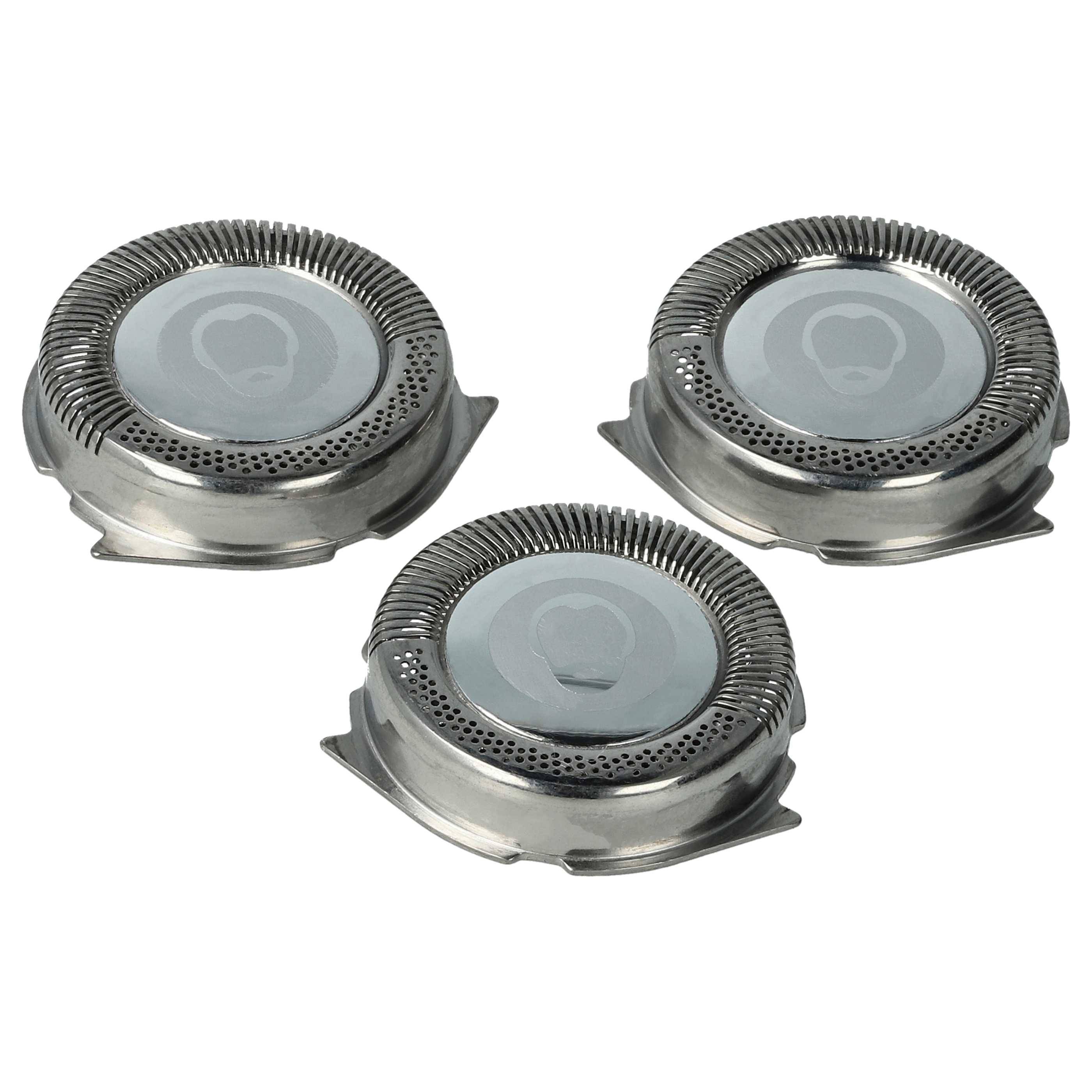 vhbw 3x Ersatz-Scherköpfe kompatibel mit Philips HQ821 | HQ851, HQ853, HQ902, HQ801, HQ912, HQ904, HQ906 Elektrorasierer-0