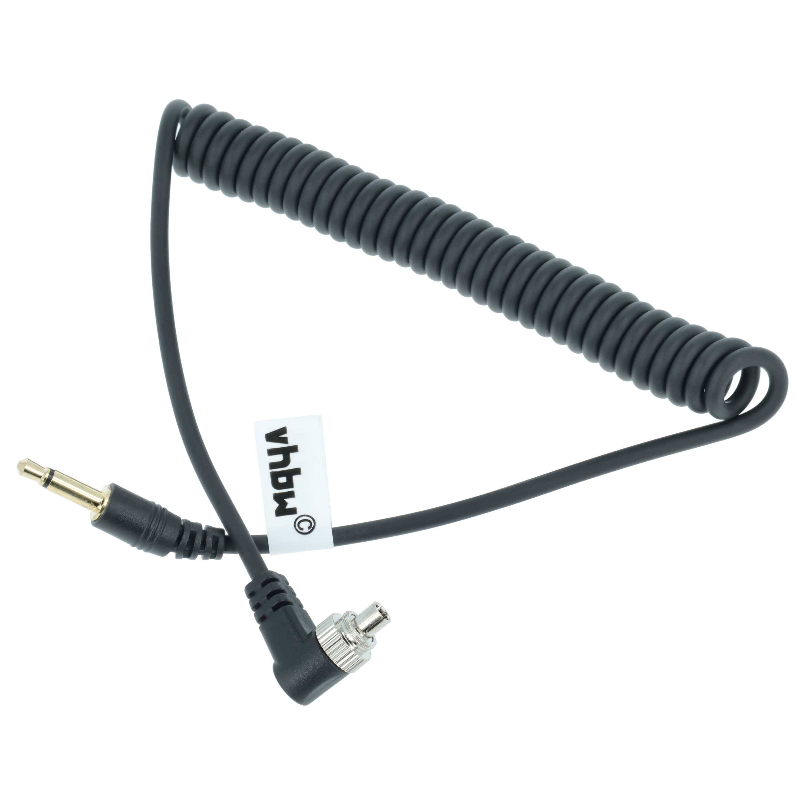 vhbw Synchronkabel auf 3.5mm kompatibel mit Pixel TR-332RX | Studioblitz externen Blitz PC Sync Kabel Blitzkabel-0