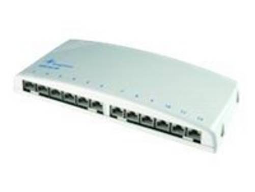 Telegärtner Karl Gärtner Mini Distributor MPD12-HS Patch Panel RJ-45 X 12 Hellgrau RAL 7035