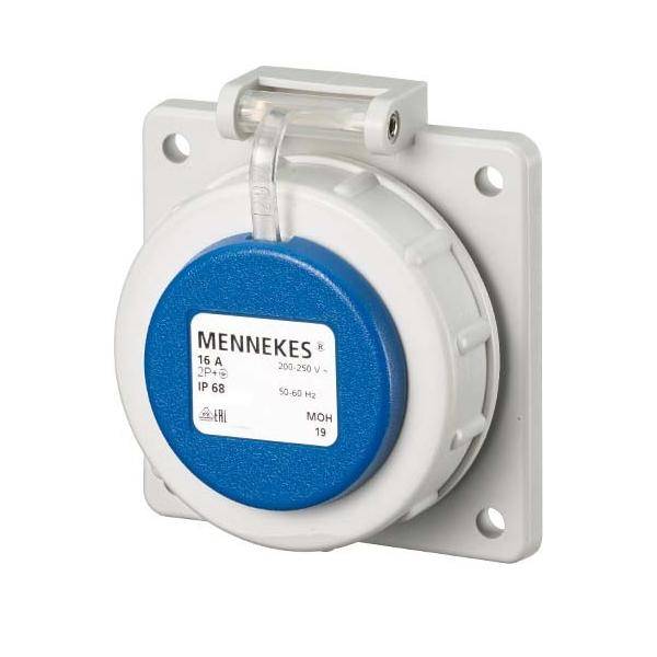 Mennekes Schuko-Anbau-Steckdose 16A2p+E 230V IP68 BL 17022-0