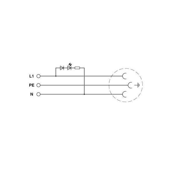 5 Stk. Phoenix Contact Steckdose EO-J/PT/LED-0