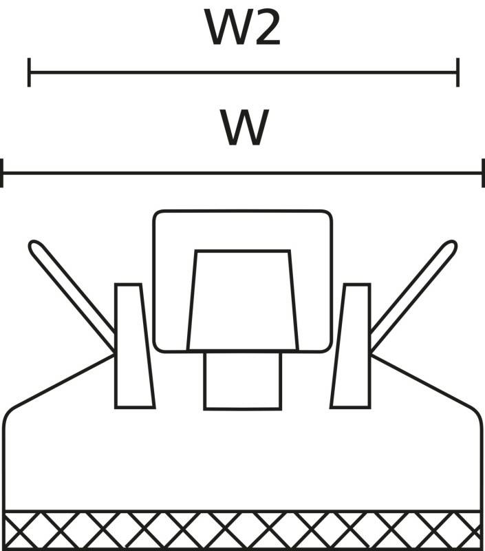 100 Stk. HellermannTyton Flachbandkabelhalter FKH-1