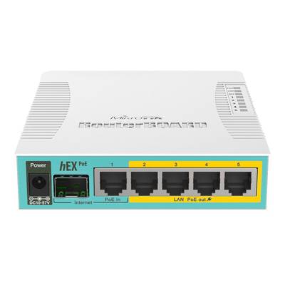 MikroTik RouterBOARD hEX RB960PGS - Router - 4-Port-Switch - GigE